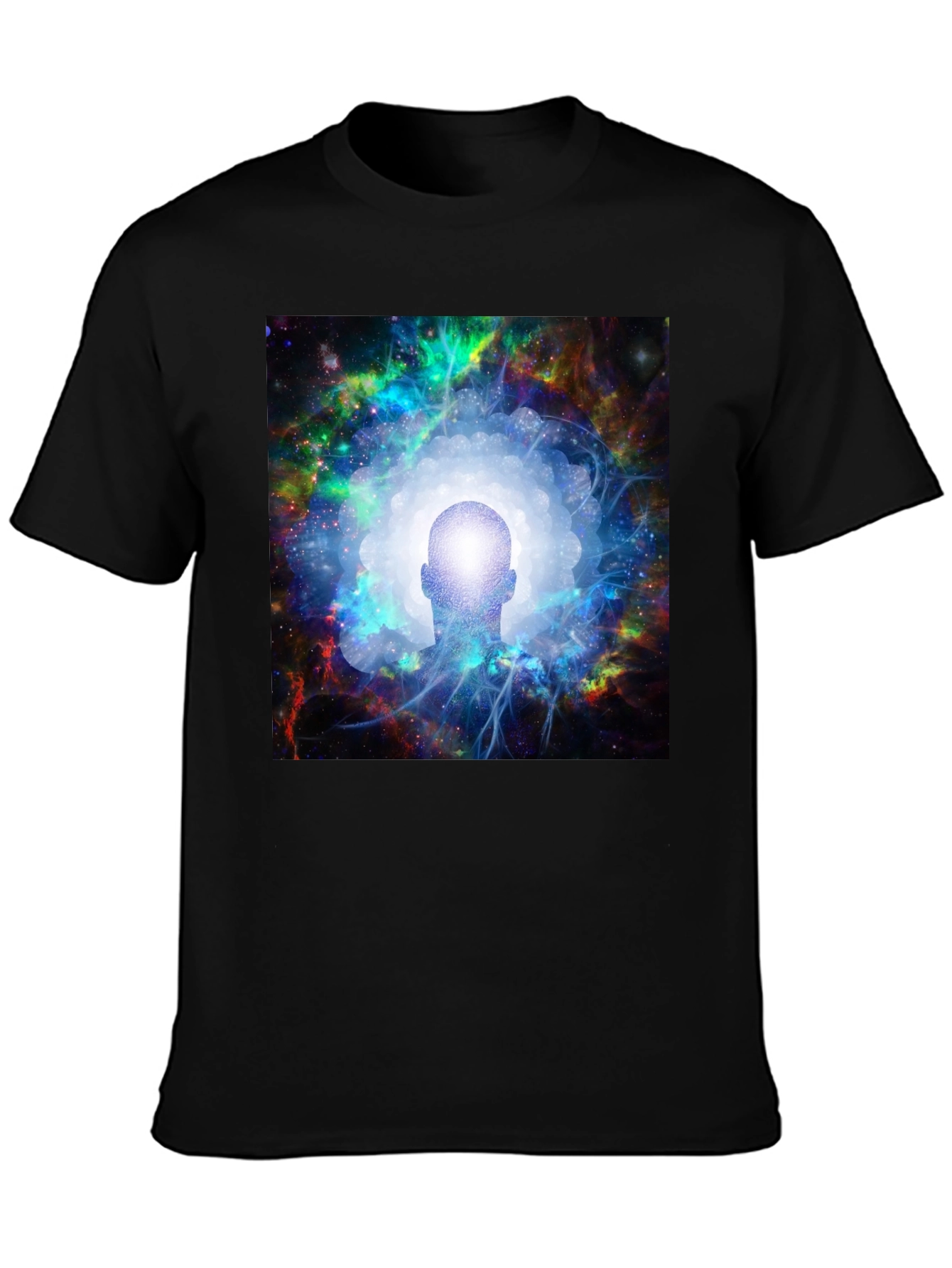 Cosmic Mind Black T-Shirt - Unisex Spiritual Tee