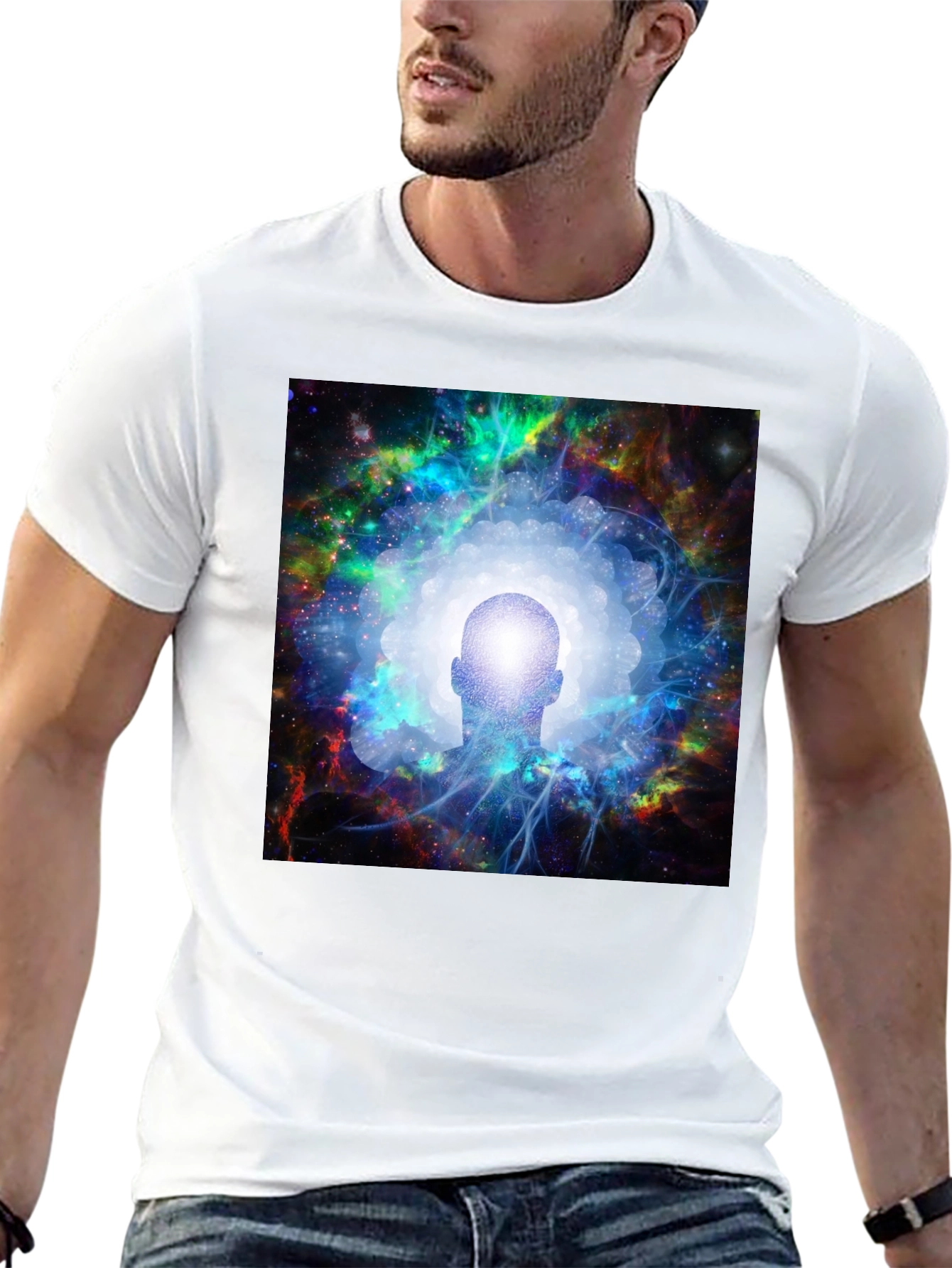 Cosmic Mind Black T-Shirt - Unisex Spiritual Tee