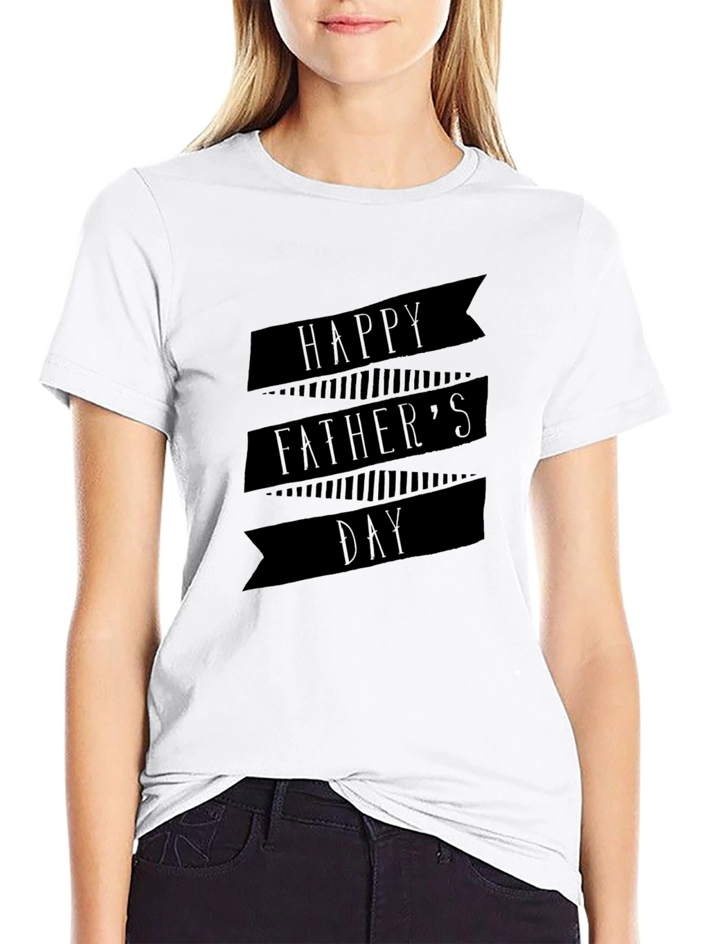 Happy Fathers Day Black T-Shirt
