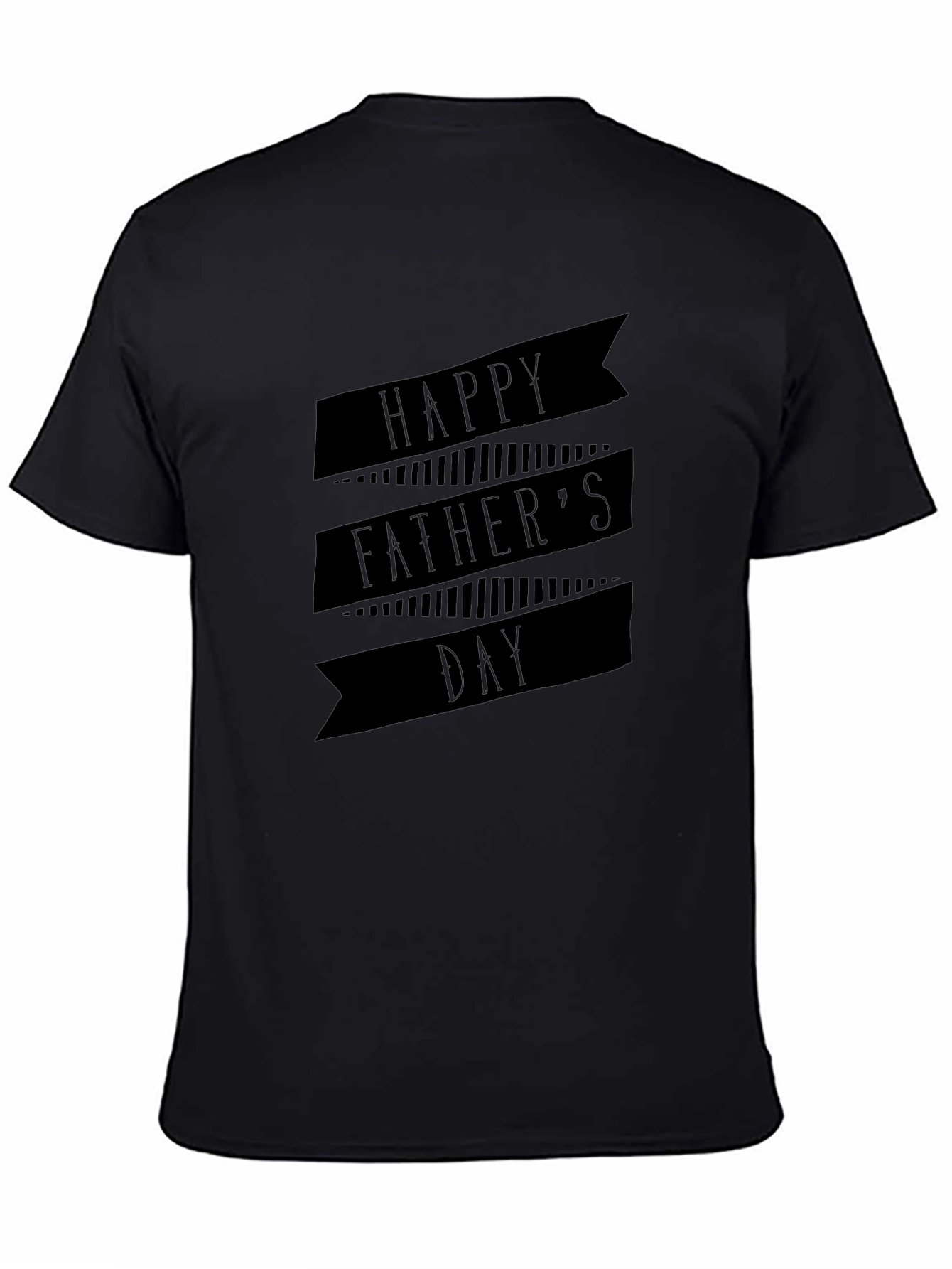 Happy Fathers Day Black T-Shirt