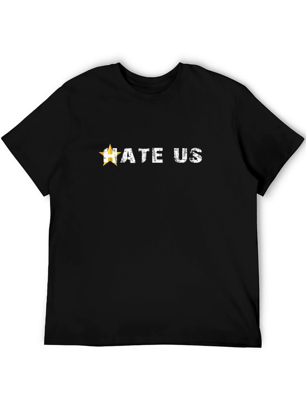 Hate Us Graphic Tee - Mens Black T-Shirt