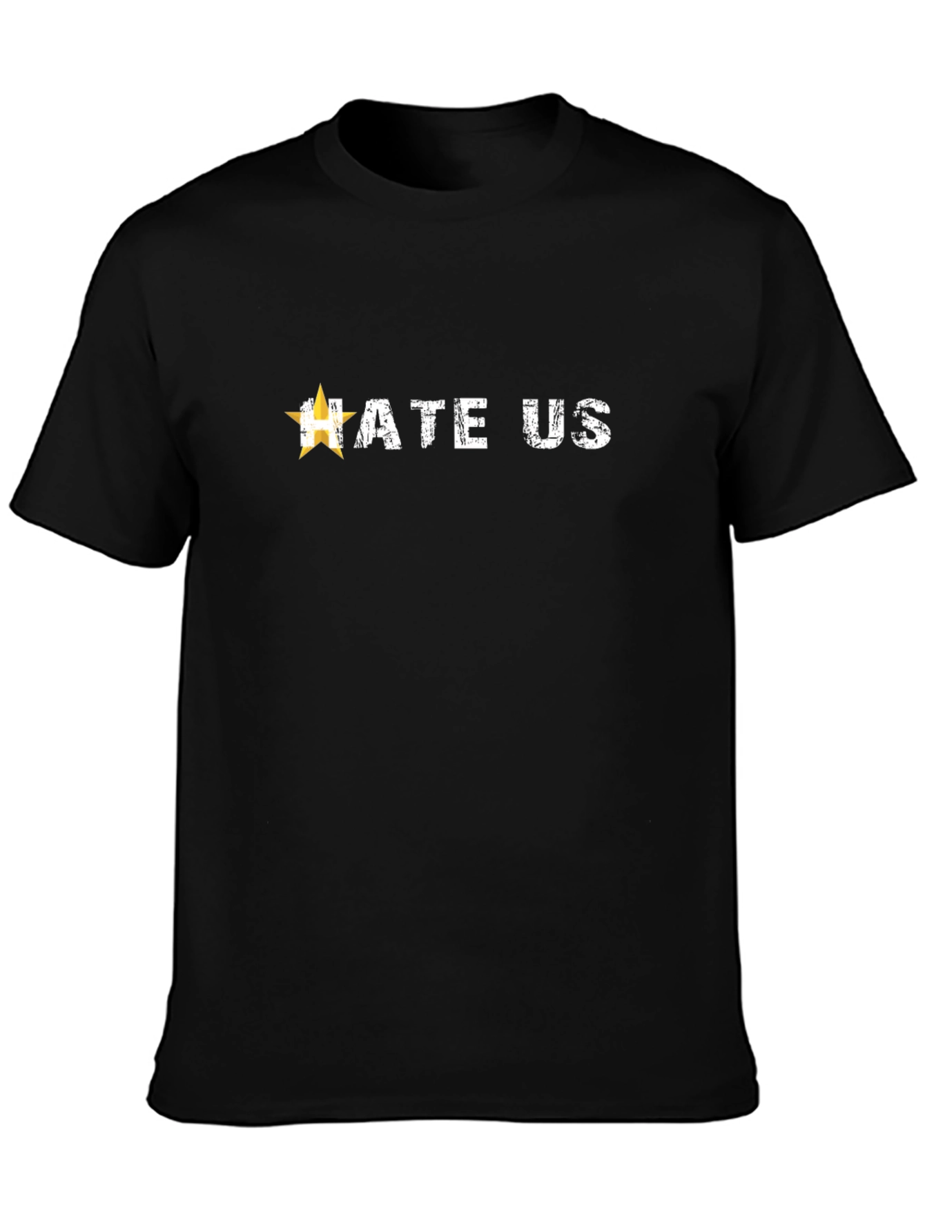 Hate Us Graphic Tee - Mens Black T-Shirt