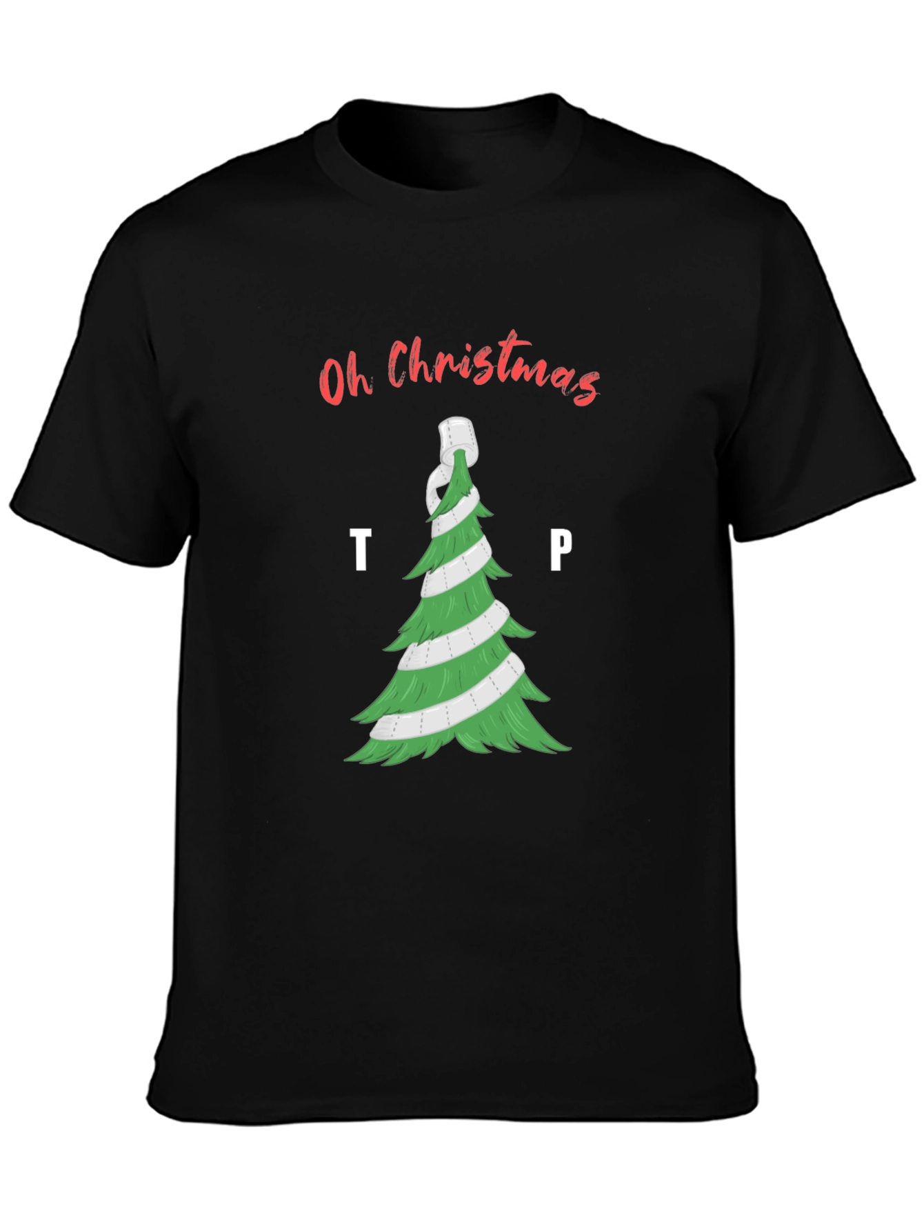 Oh Christmas TP Tree T-Shirt - Holiday Humor Apparel