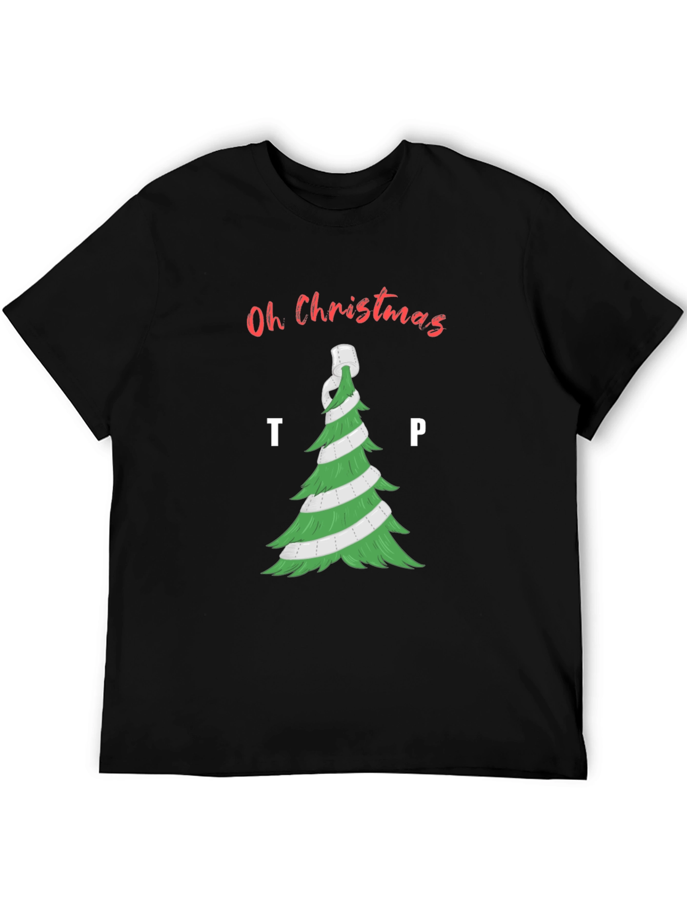 Oh Christmas TP Tree T-Shirt - Holiday Humor Apparel
