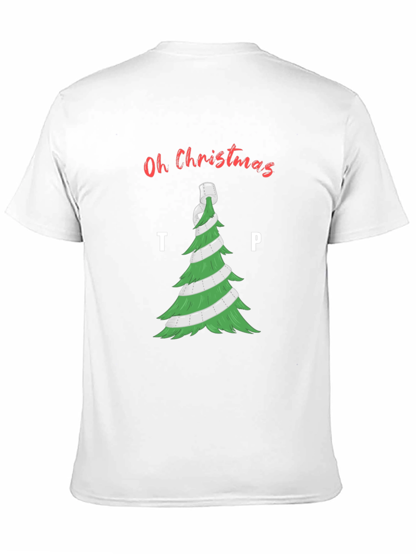 Oh Christmas TP Tree T-Shirt - Holiday Humor Apparel
