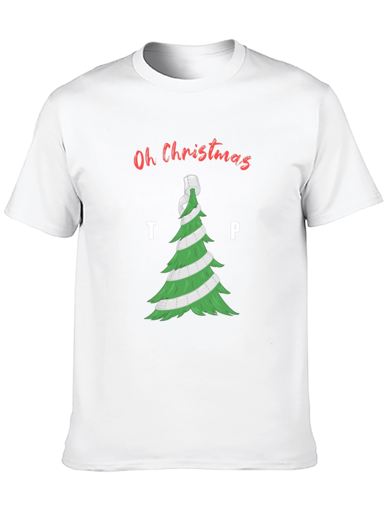 Oh Christmas TP Tree T-Shirt - Holiday Humor Apparel