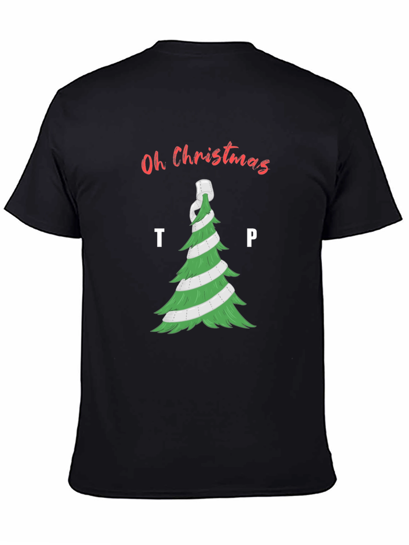 Oh Christmas TP Tree T-Shirt - Holiday Humor Apparel