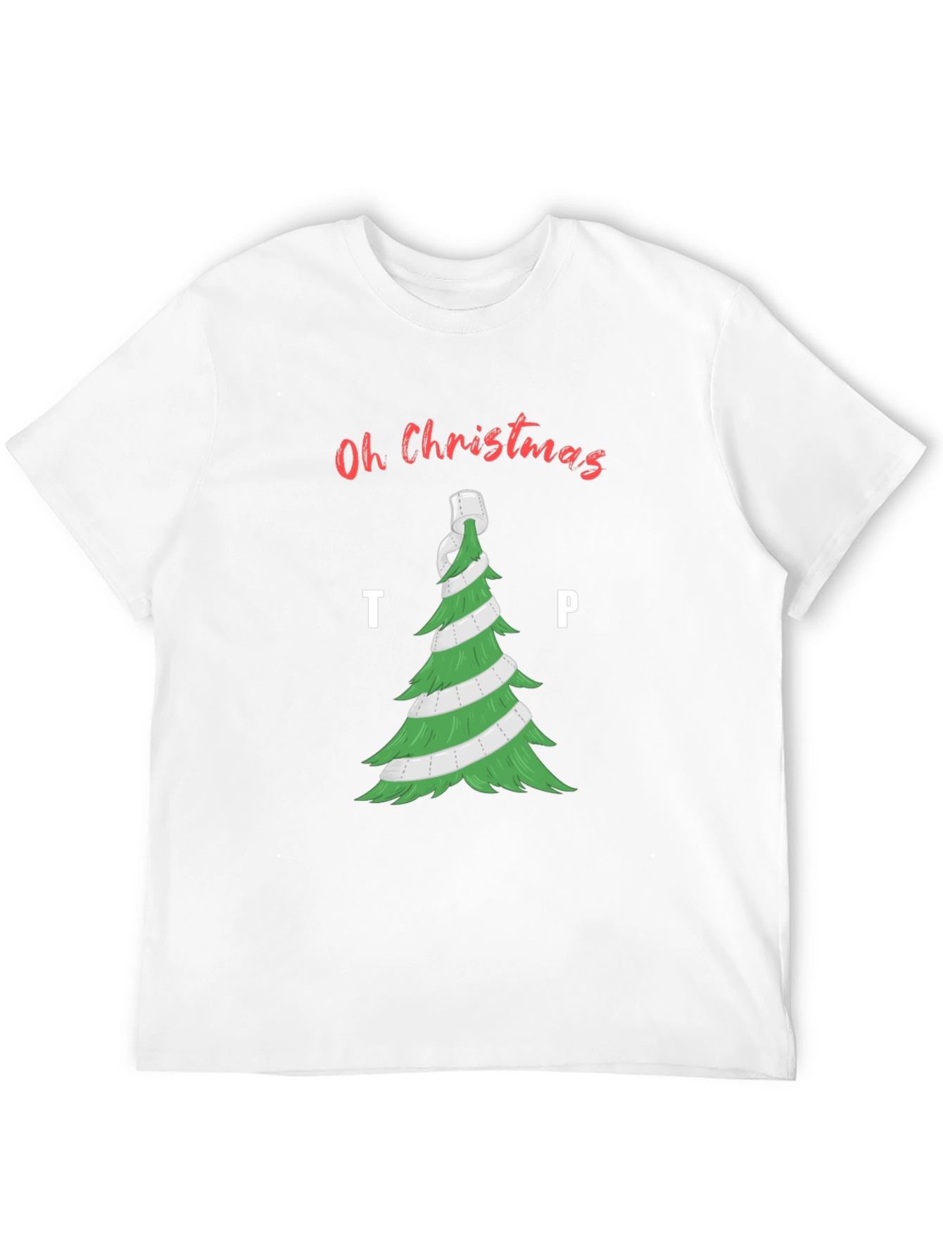 Oh Christmas TP Tree T-Shirt - Holiday Humor Apparel