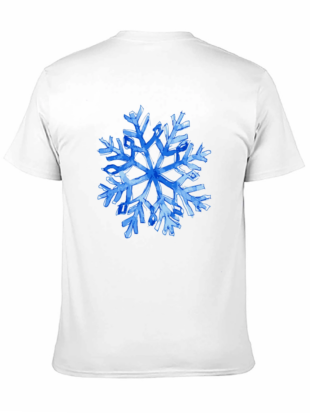 Blue Snowflake Graphic T-Shirt