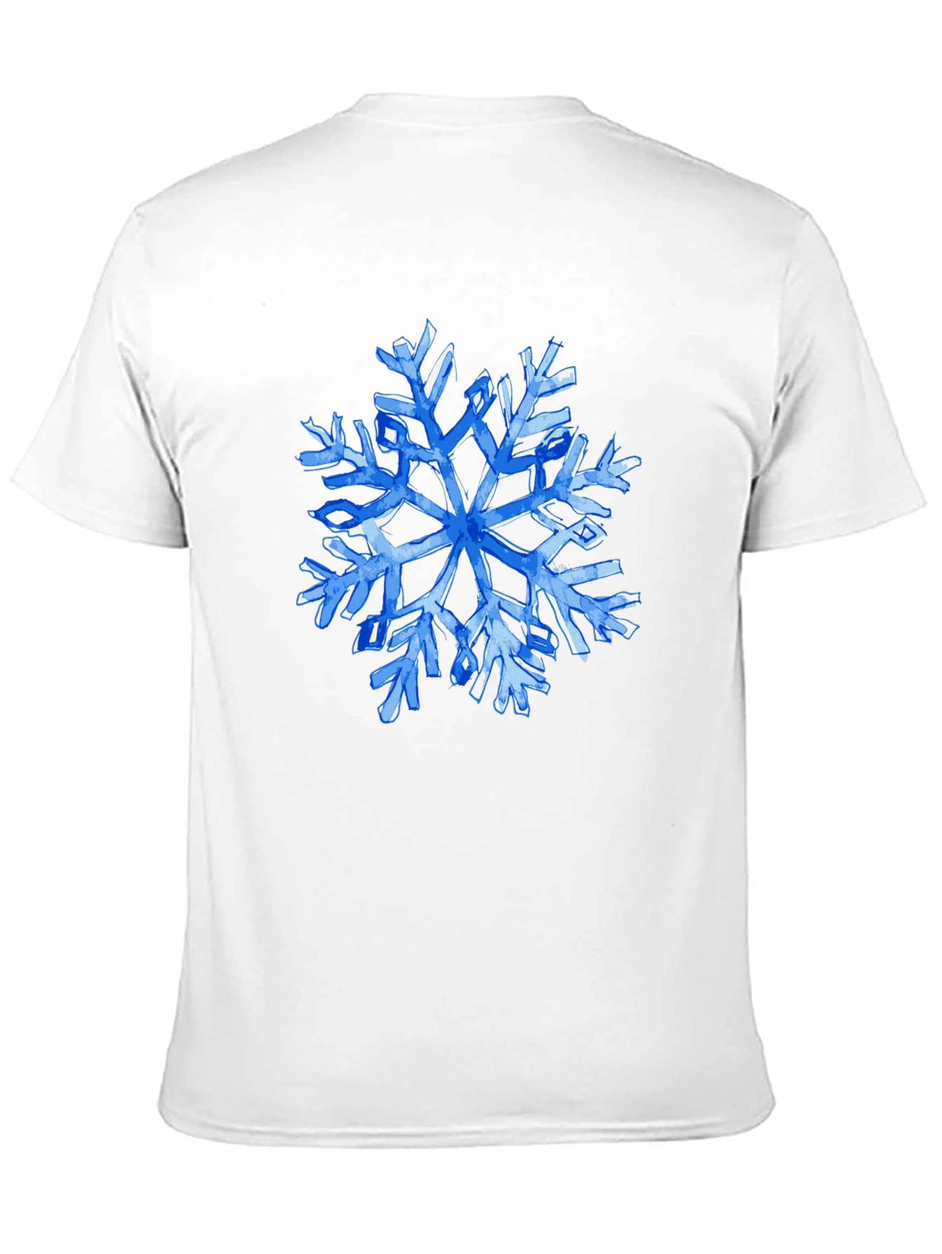 Blue Snowflake Graphic T-Shirt