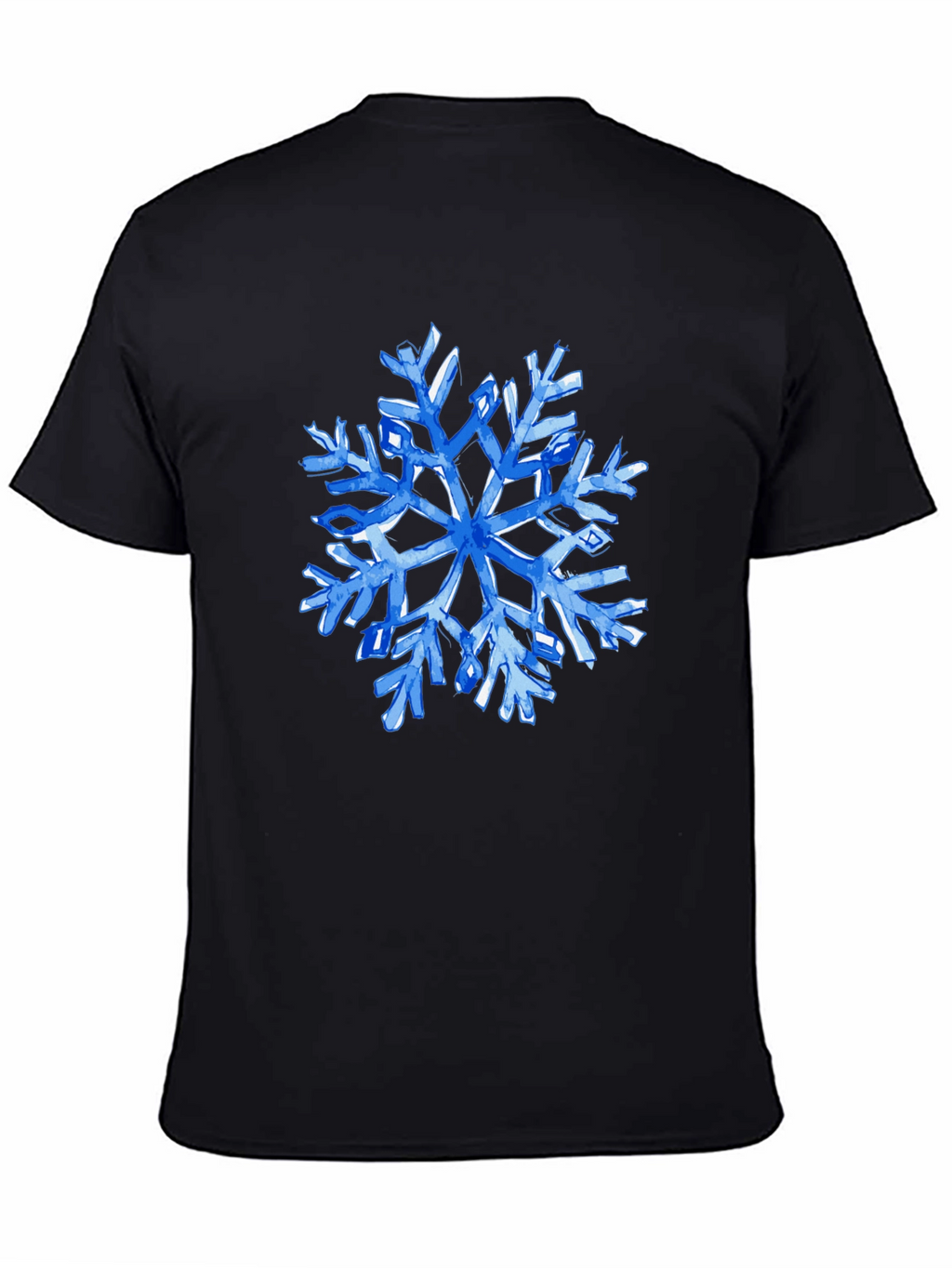 Blue Snowflake Graphic T-Shirt