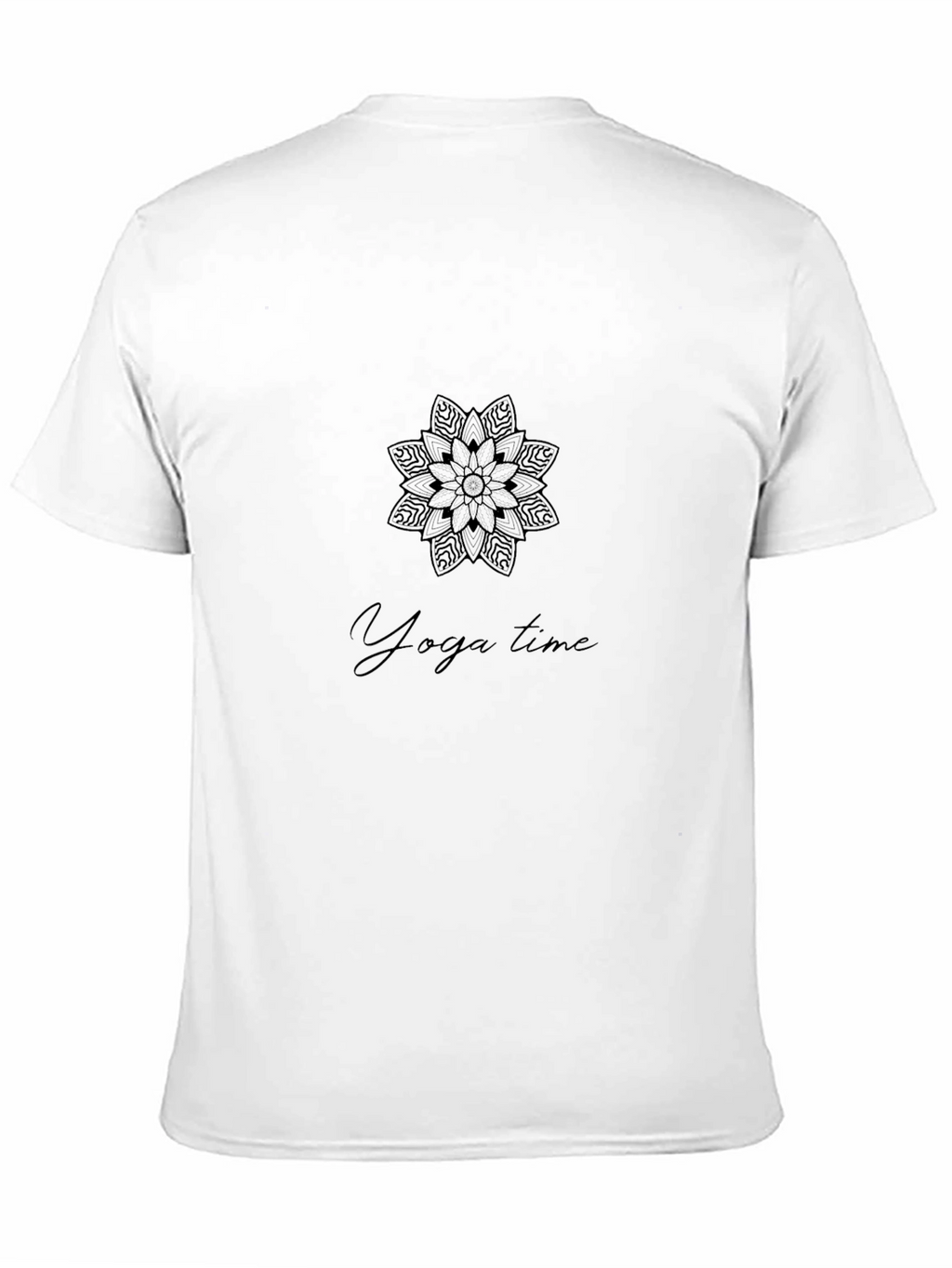Yoga Time Black Graphic Tee