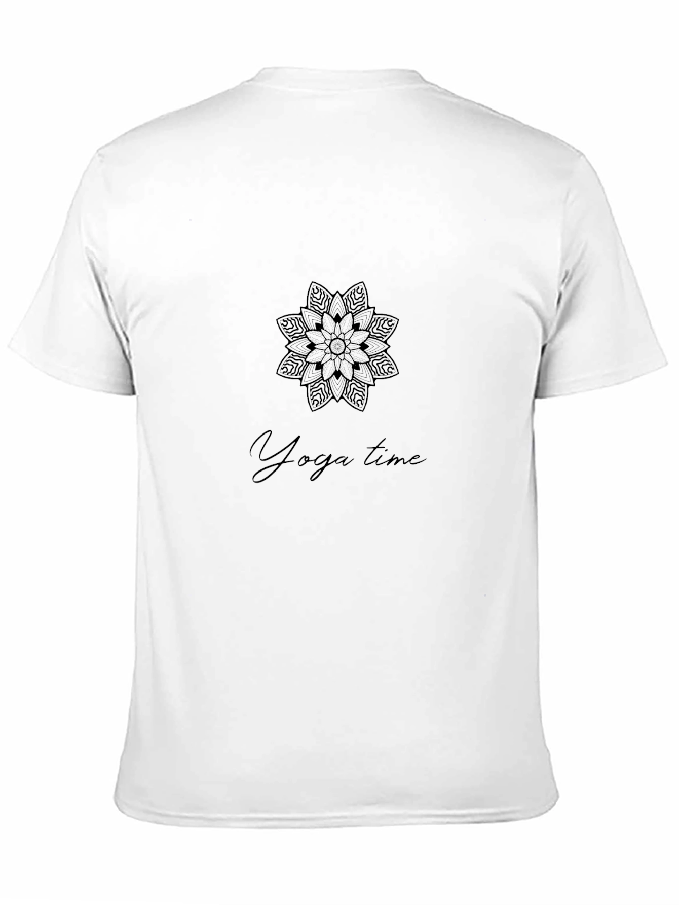 Yoga Time Black Graphic Tee