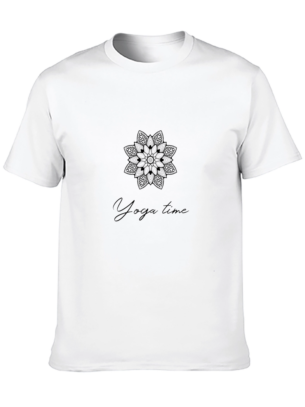 Yoga Time Black Graphic Tee