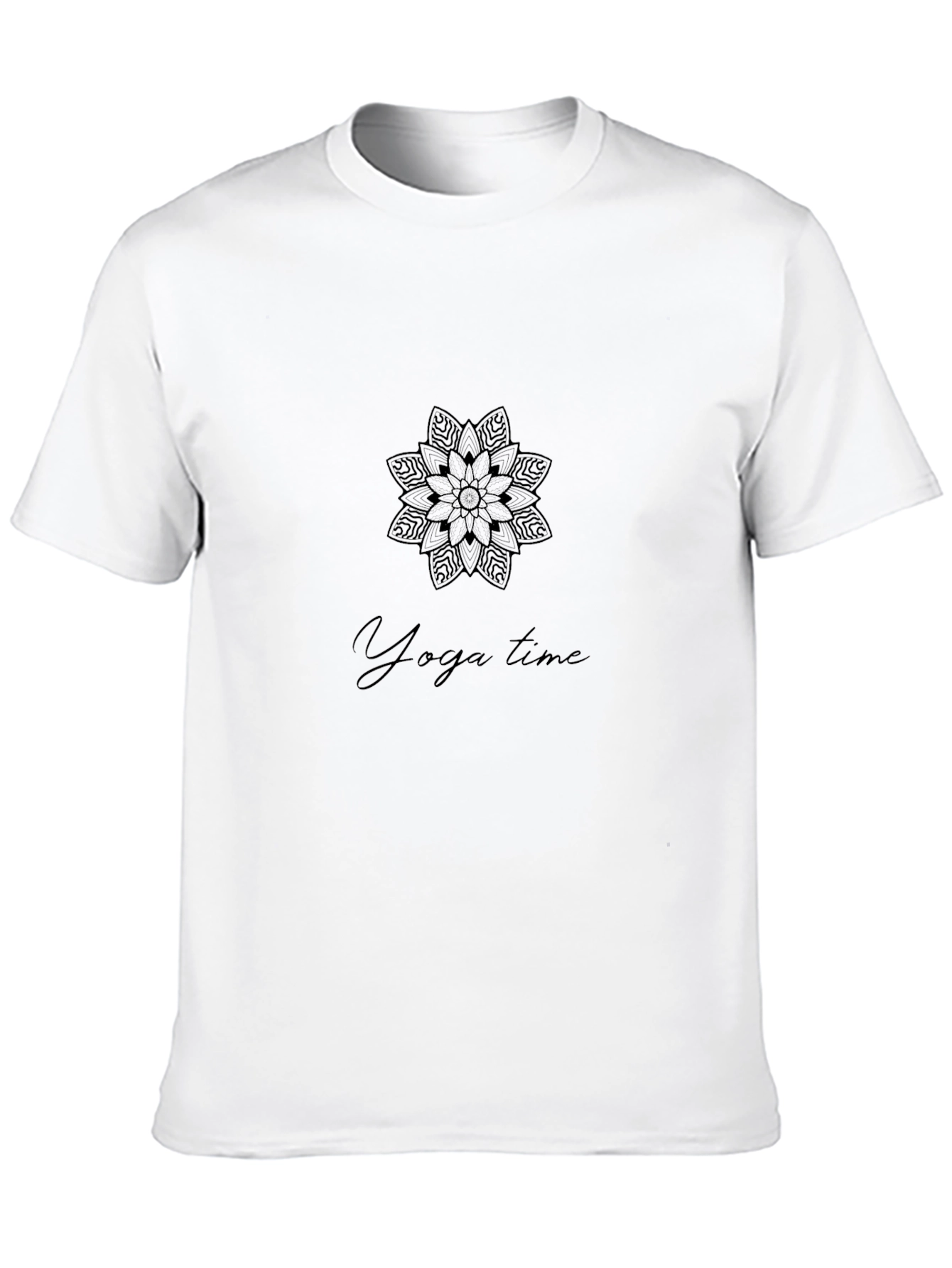 Yoga Time Black Graphic Tee