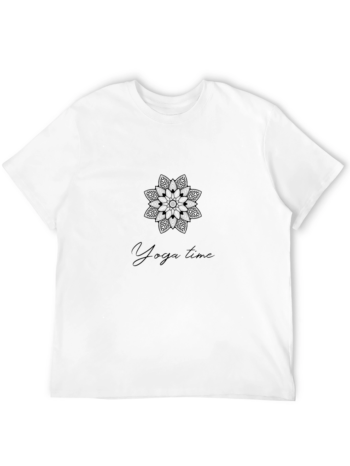 Yoga Time Black Graphic Tee