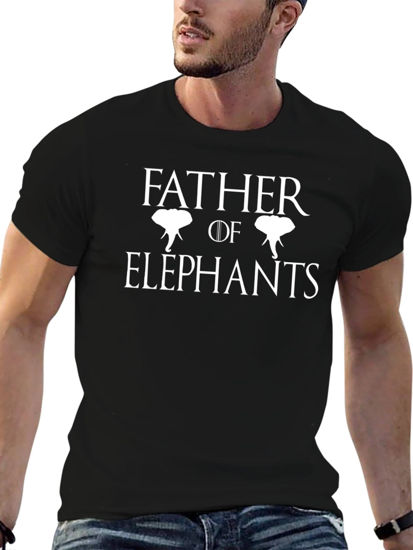 Father of Elephants T-Shirt - Animal Lover Tee