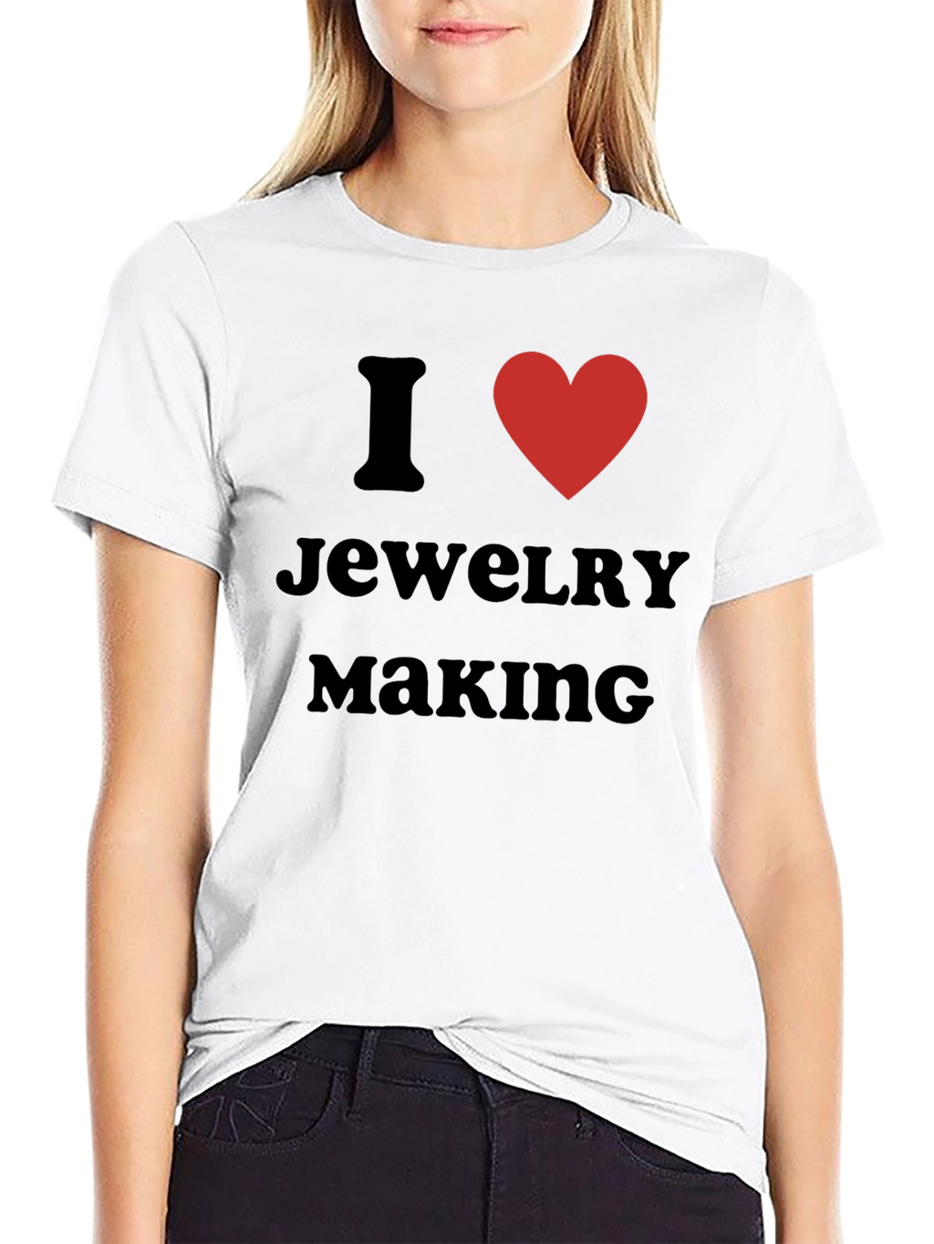 I Love Jewelry Making Black T-Shirt