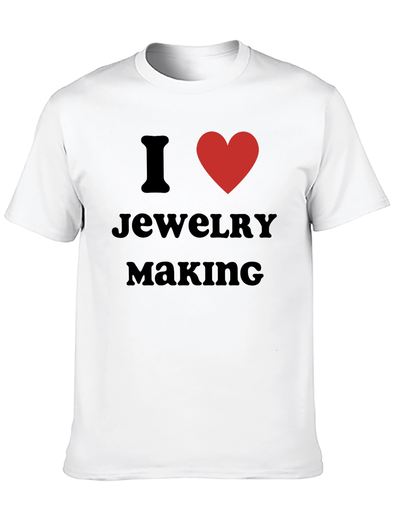 I Love Jewelry Making Black T-Shirt
