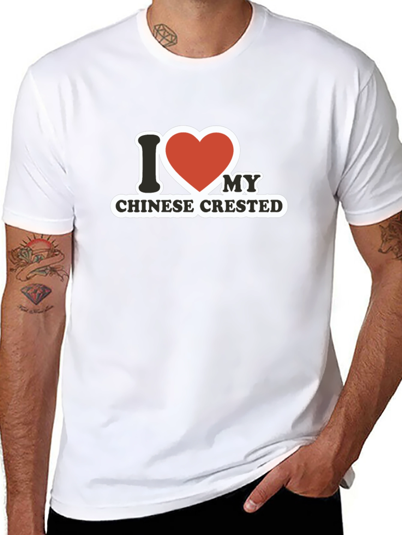 I Heart My Chinese Crested T-Shirt