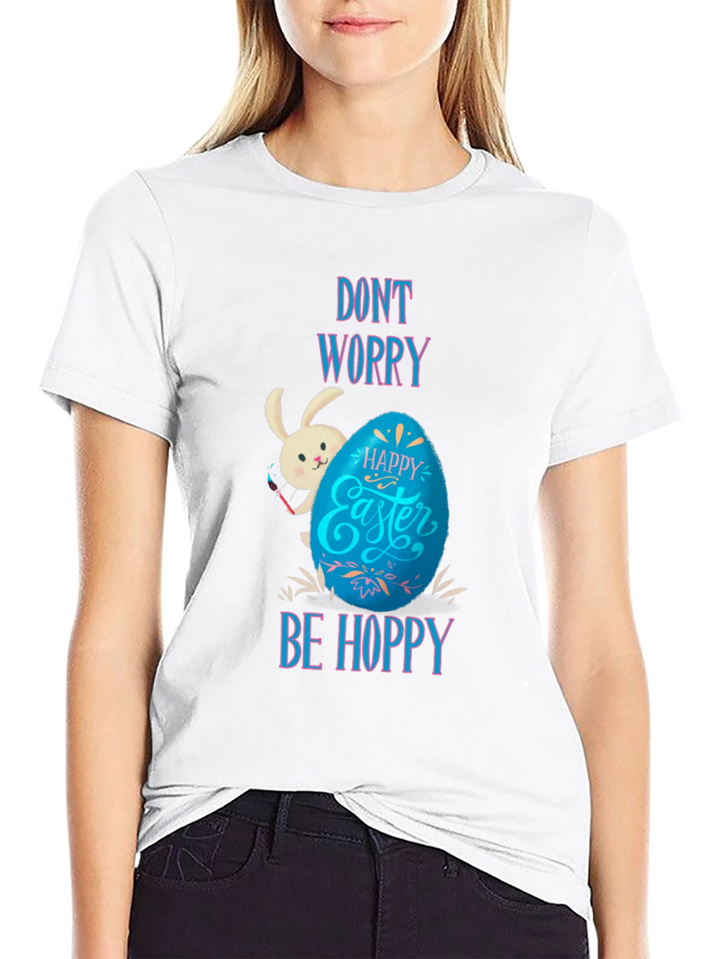 Dont Worry Be Hoppy Easter T-Shirt
