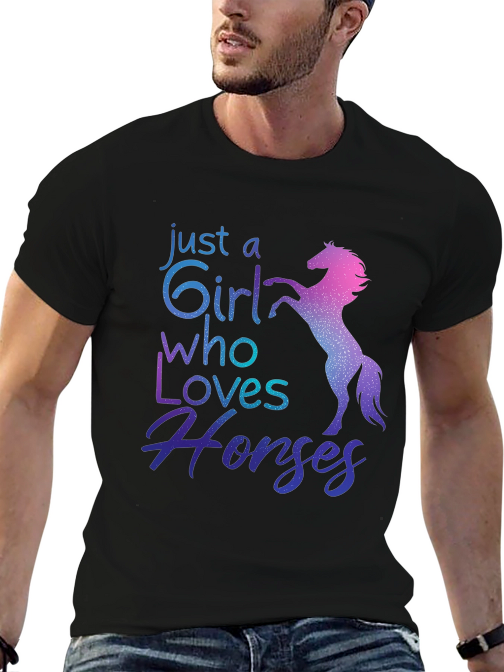 Just A Girl Who Loves Horses T-Shirt