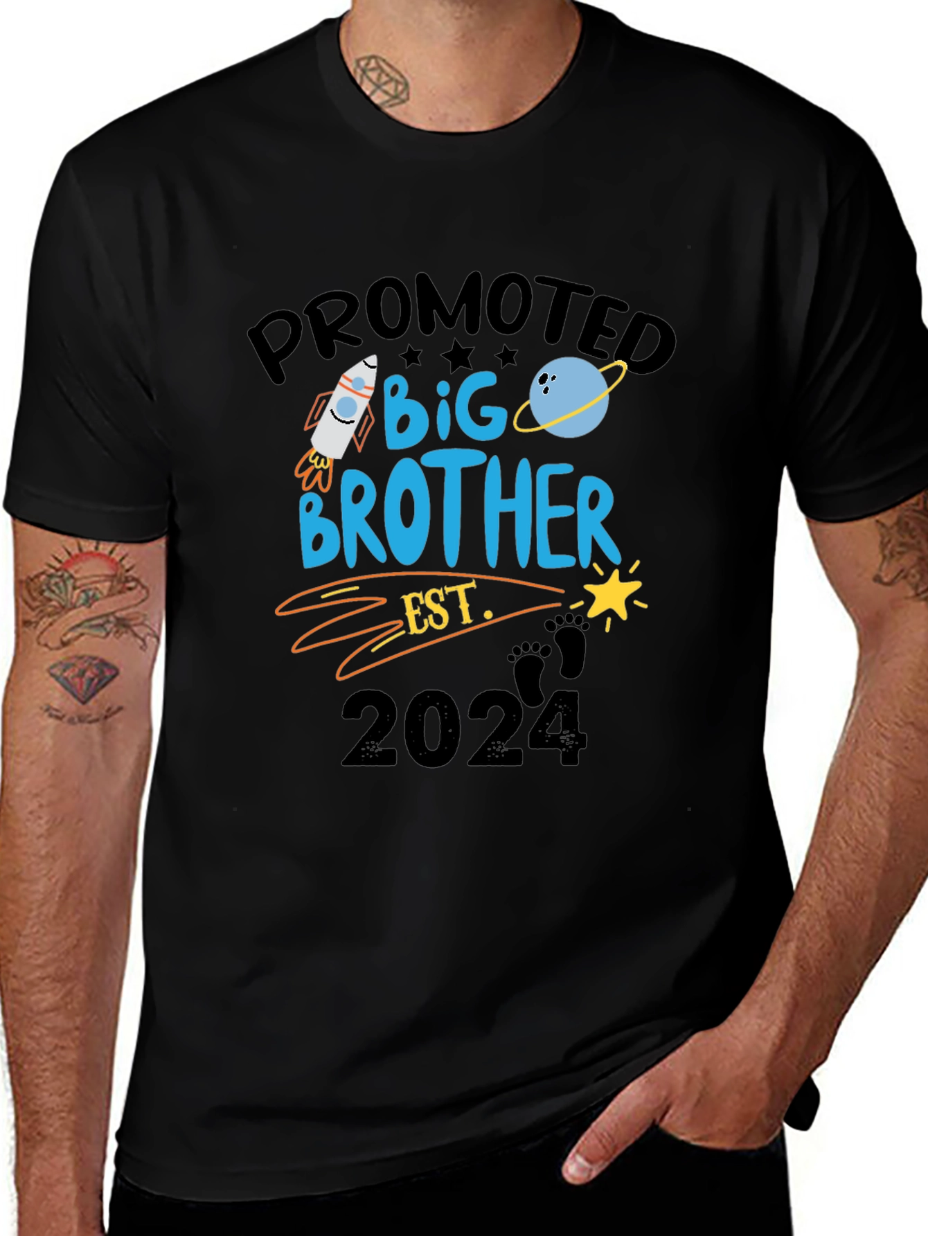 Promoted to Big Brother Est. 2024 T-Shirt
