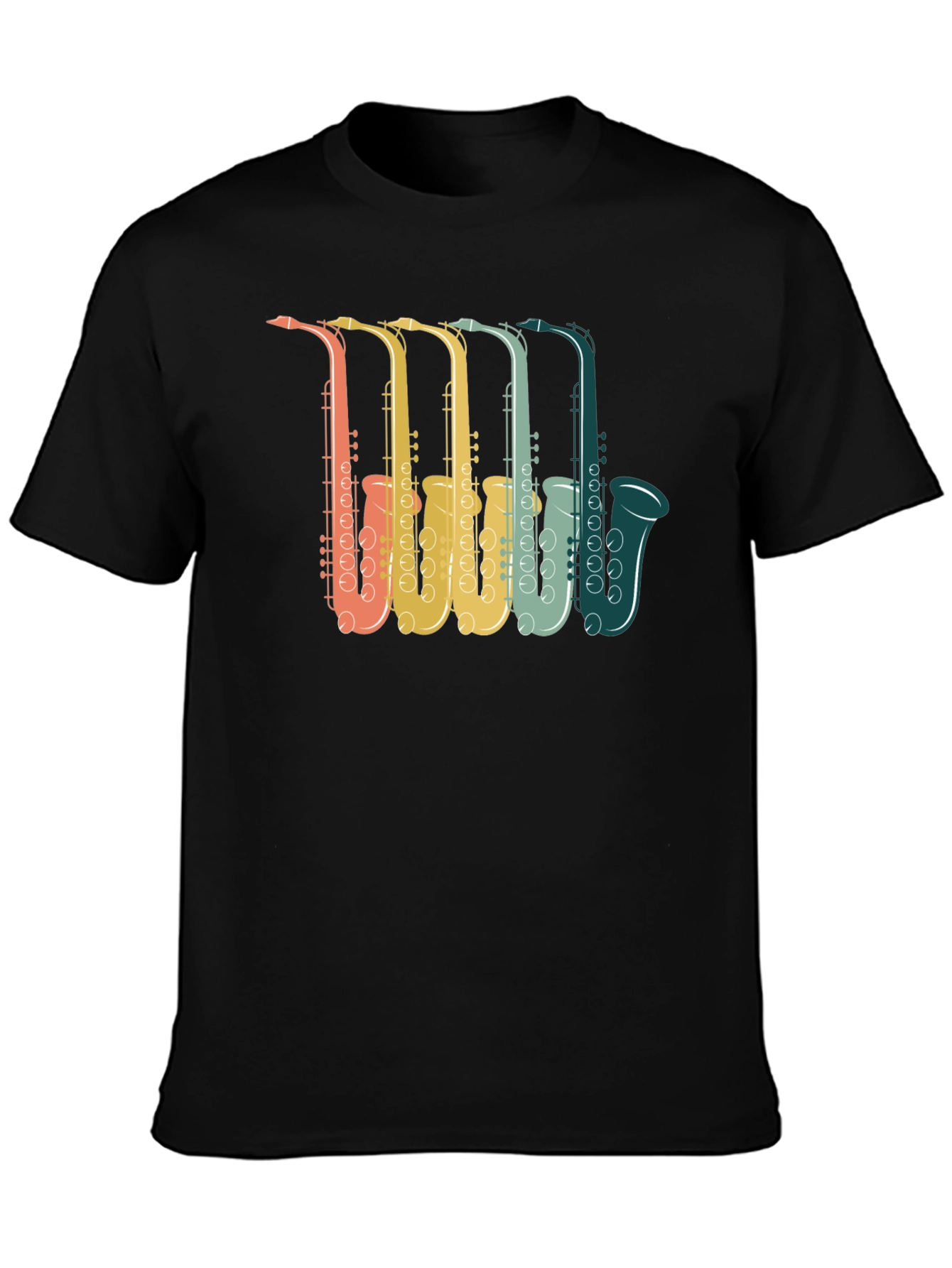 Retro Saxophone Music Lover T-Shirt