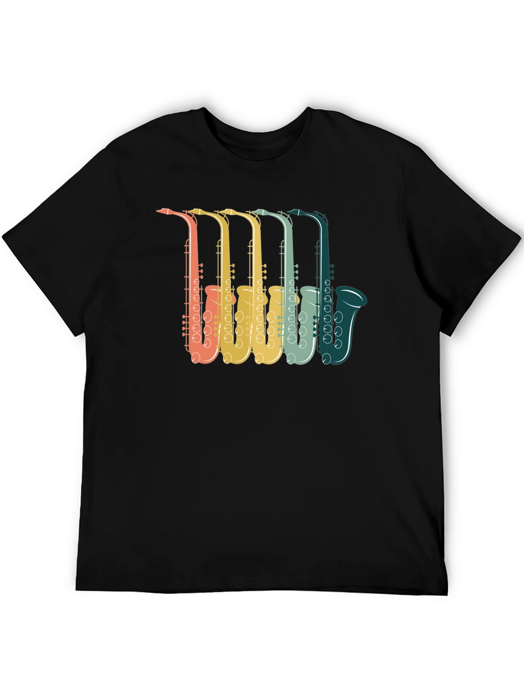 Retro Saxophone Music Lover T-Shirt