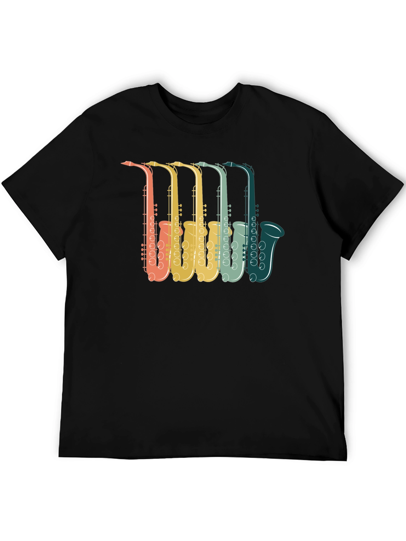 Retro Saxophone Music Lover T-Shirt