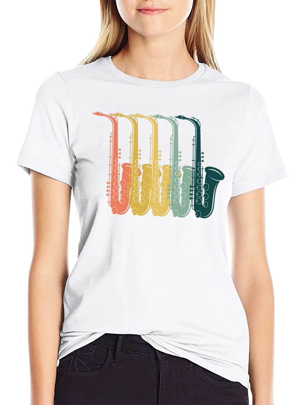 Retro Saxophone Music Lover T-Shirt