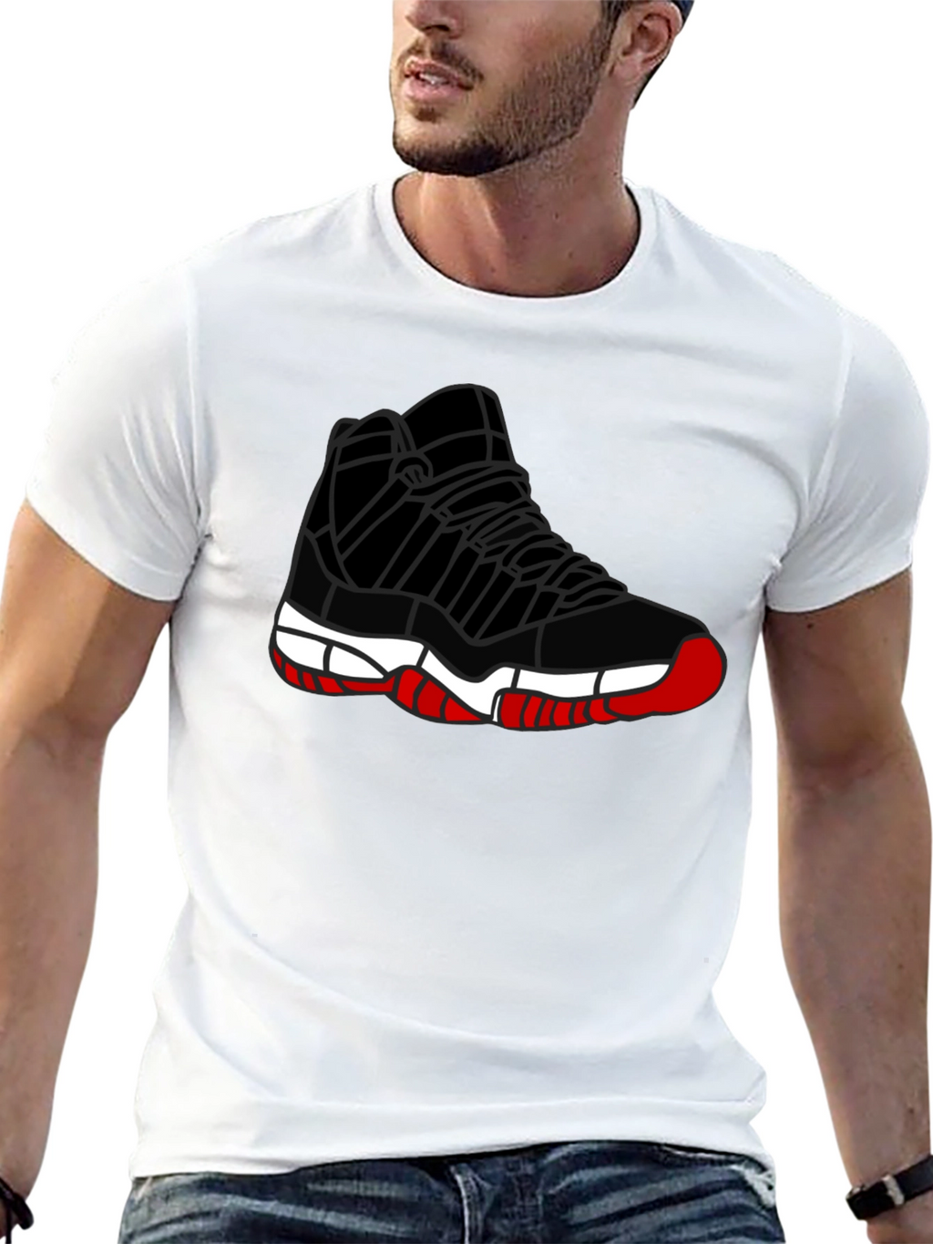 Sneaker Graphic Tee - Mens Black T-Shirt