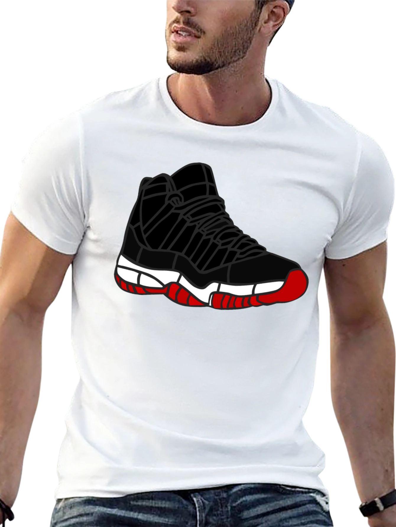 Sneaker Graphic Tee - Mens Black T-Shirt