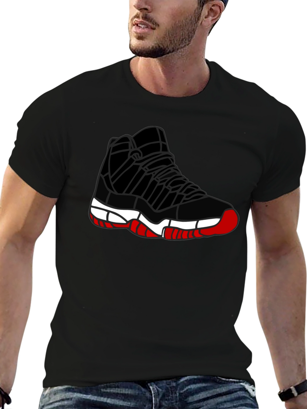 Sneaker Graphic Tee - Mens Black T-Shirt