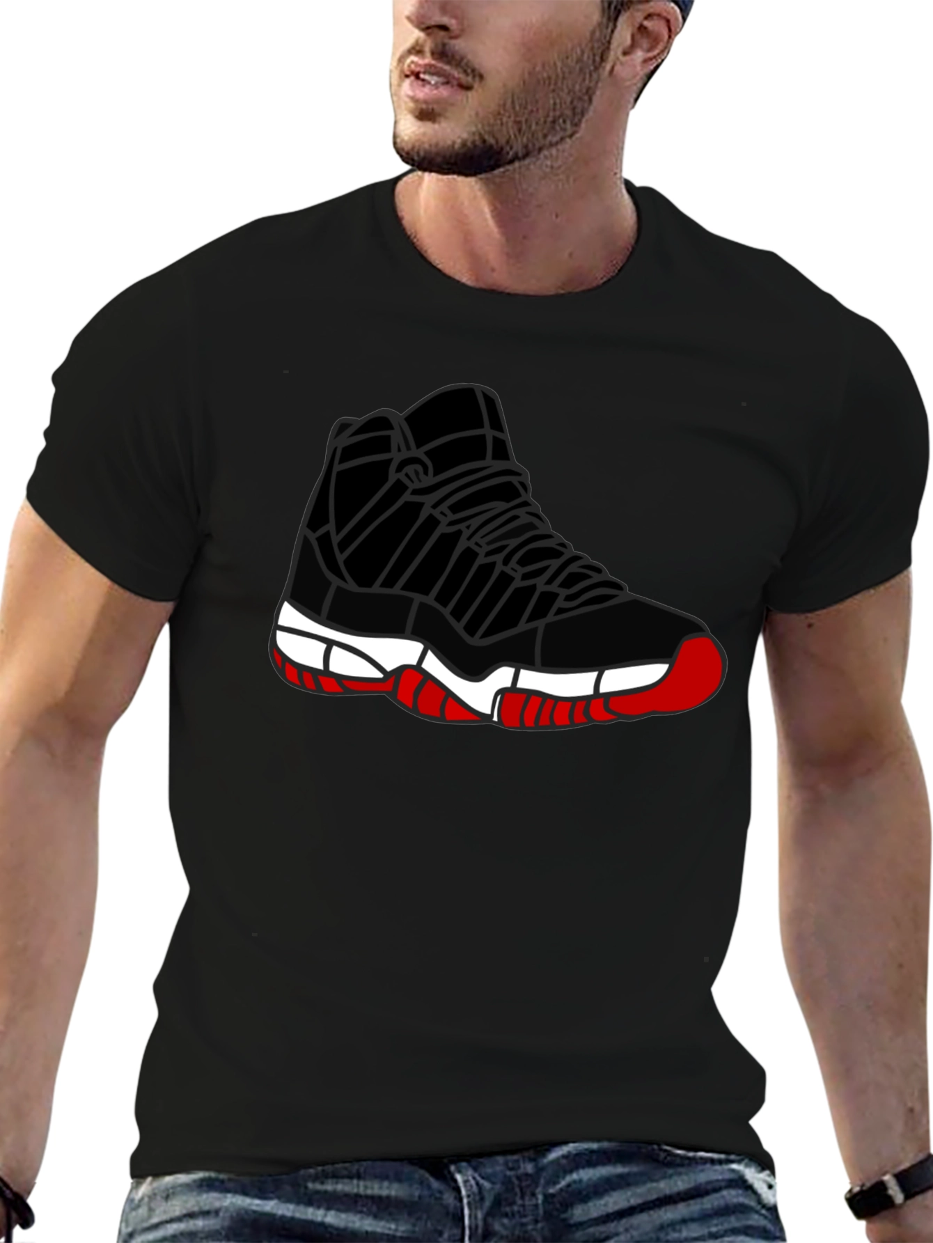 Sneaker Graphic Tee - Mens Black T-Shirt