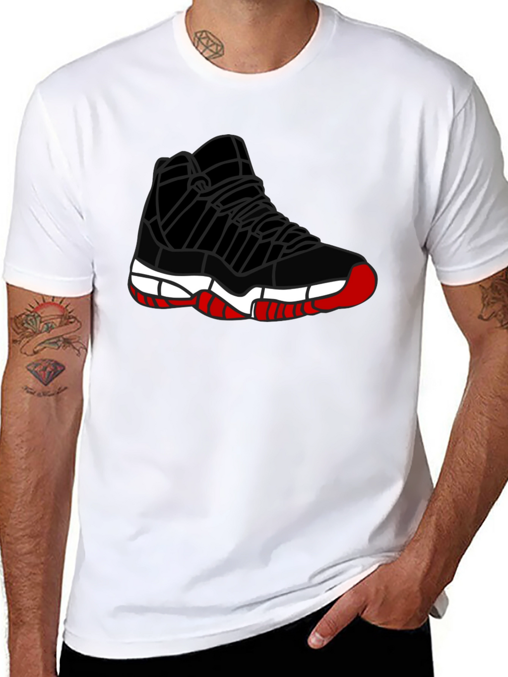 Sneaker Graphic Tee - Mens Black T-Shirt
