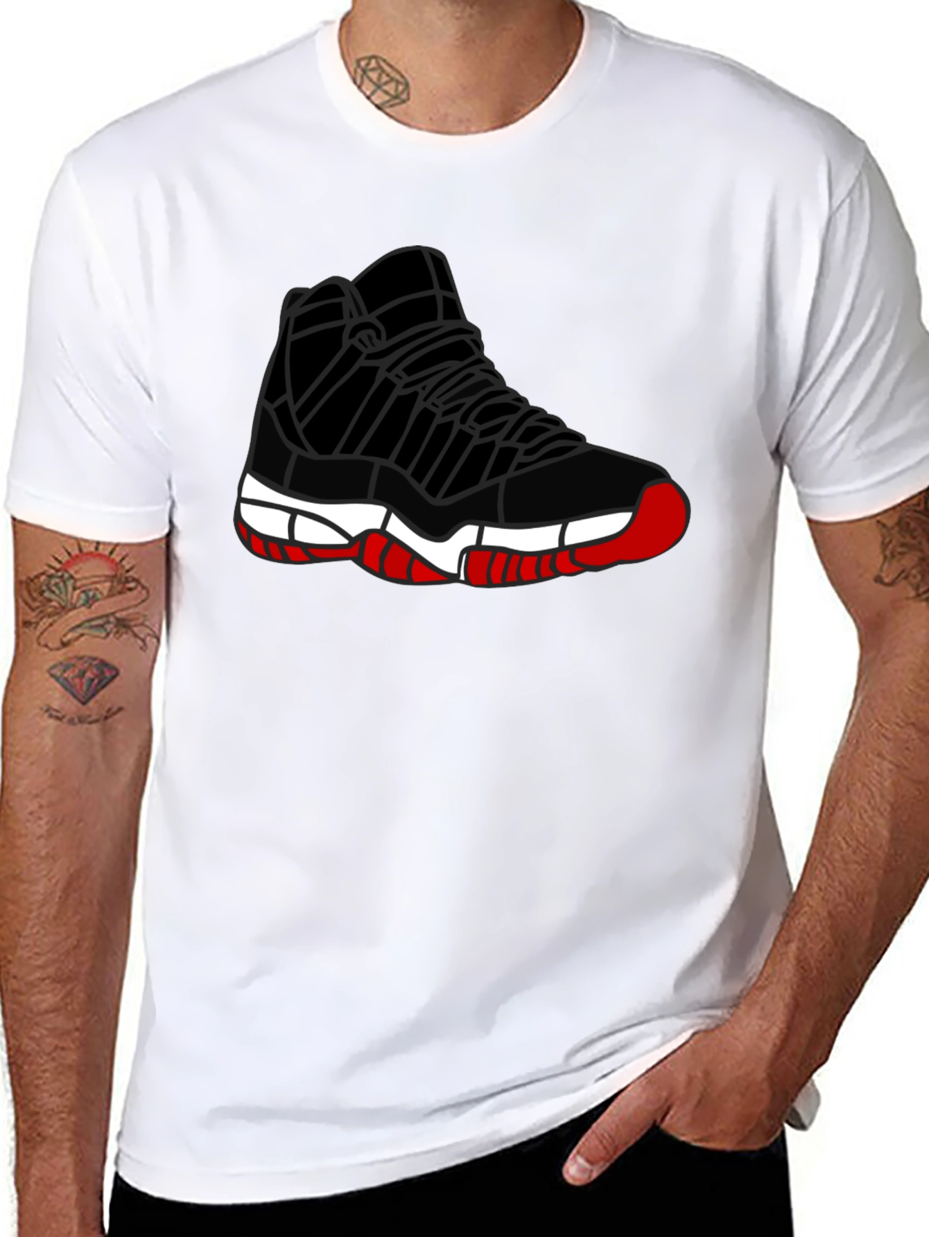Sneaker Graphic Tee - Mens Black T-Shirt