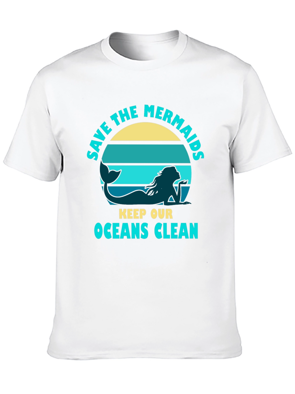 Save the Mermaids Graphic Tee - Ocean Conservation T-Shirt