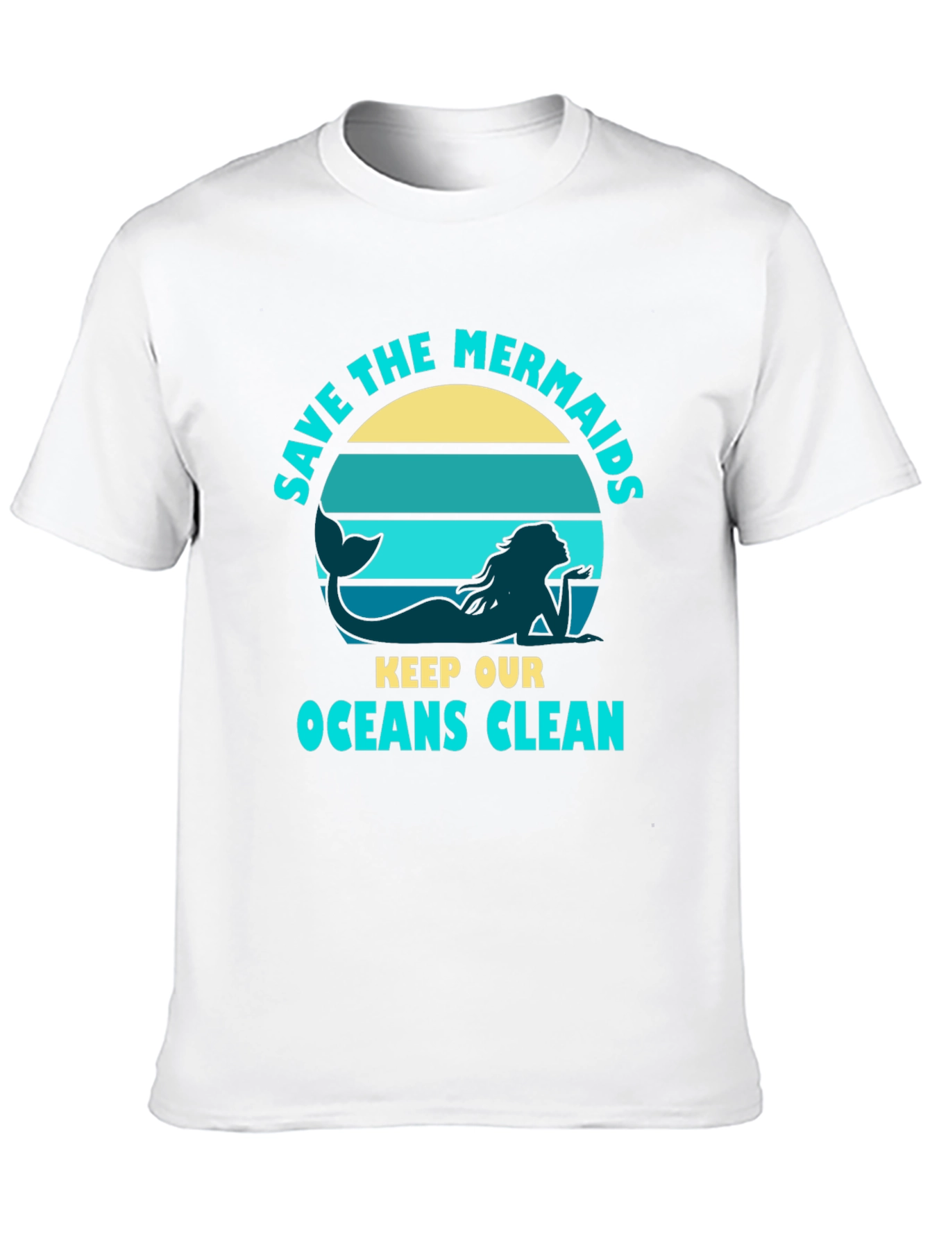 Save the Mermaids Graphic Tee - Ocean Conservation T-Shirt