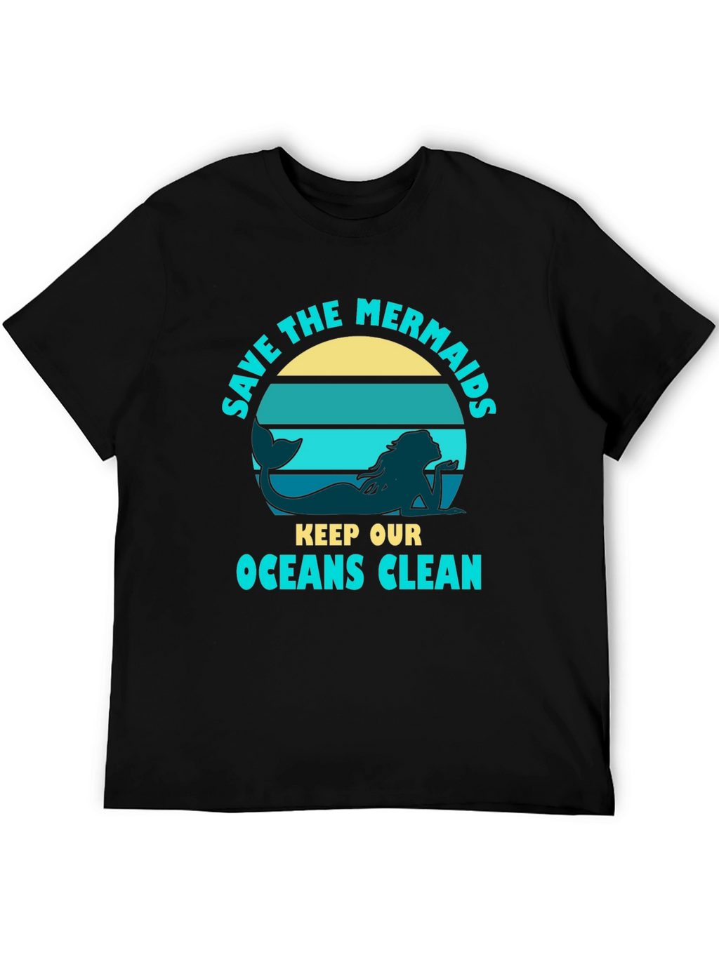 Save the Mermaids Graphic Tee - Ocean Conservation T-Shirt
