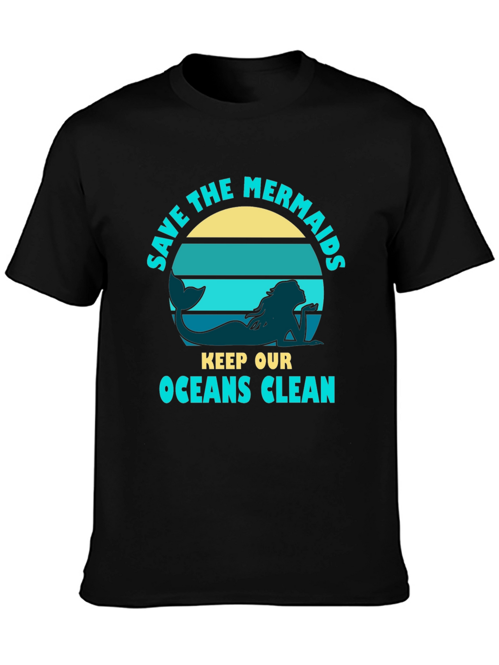 Save the Mermaids Graphic Tee - Ocean Conservation T-Shirt