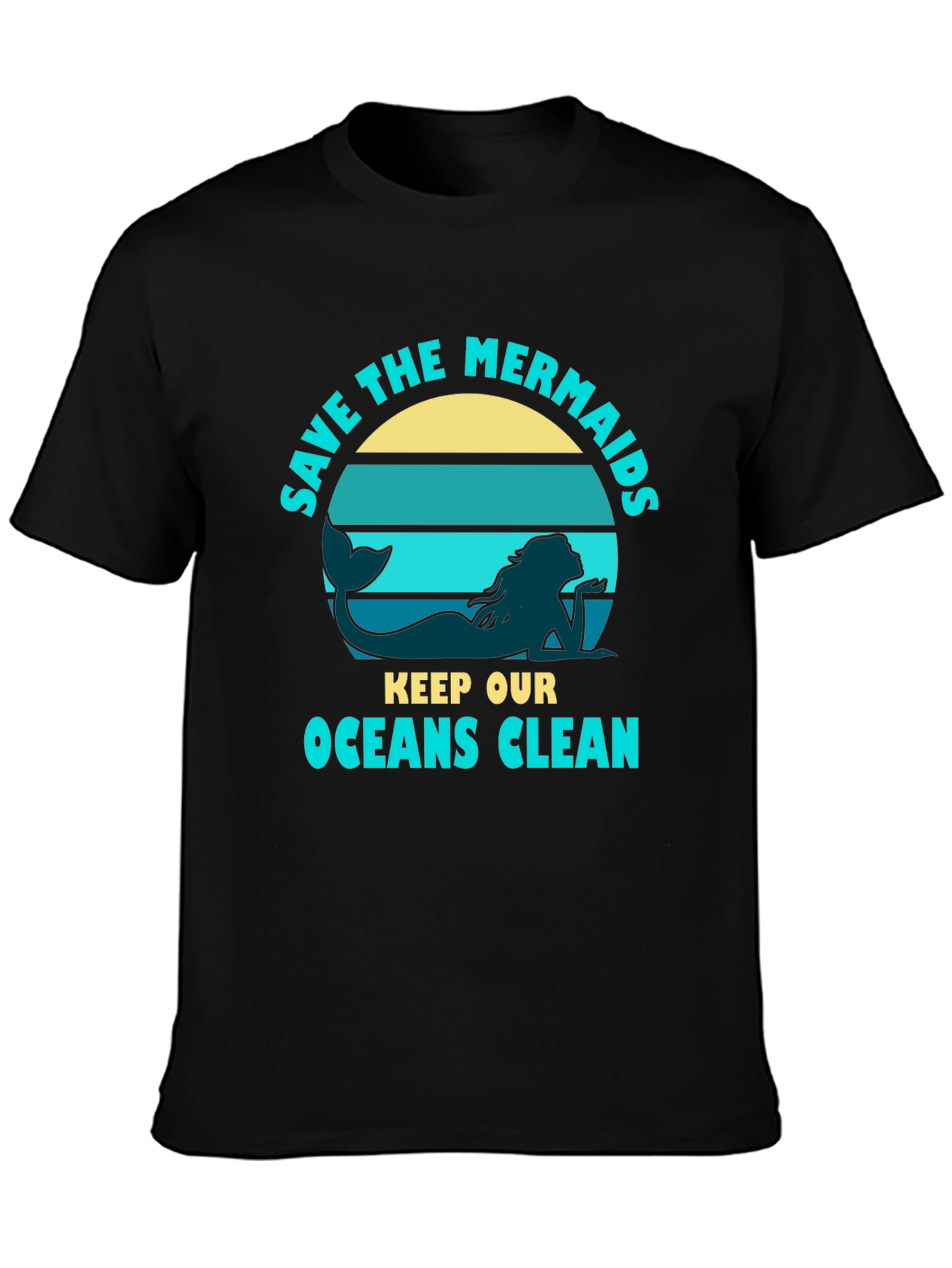 Save the Mermaids Graphic Tee - Ocean Conservation T-Shirt