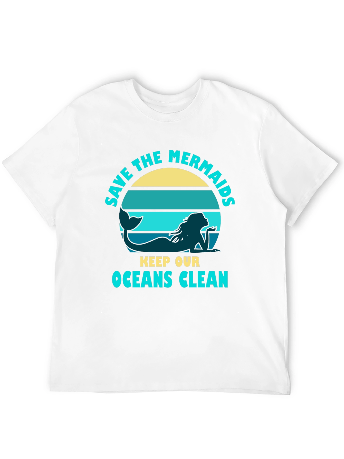 Save the Mermaids Graphic Tee - Ocean Conservation T-Shirt