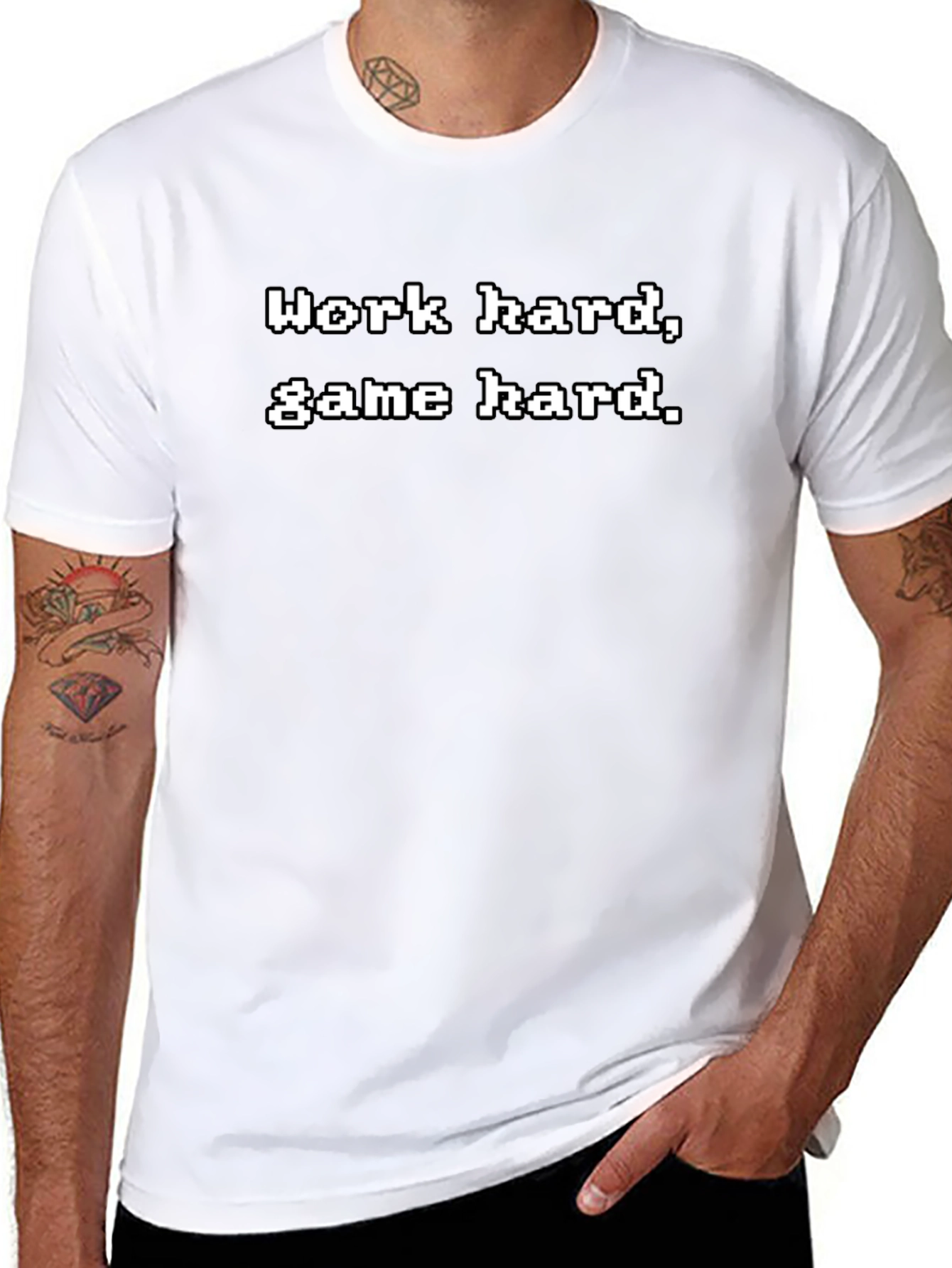 Work Hard Game Hard Graphic Tee