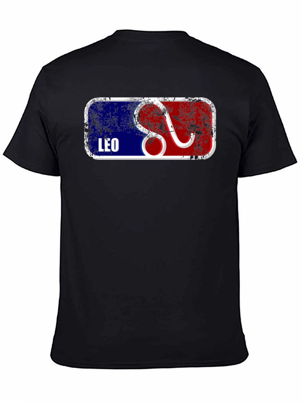 Leo Zodiac Graphic T-Shirt - Black