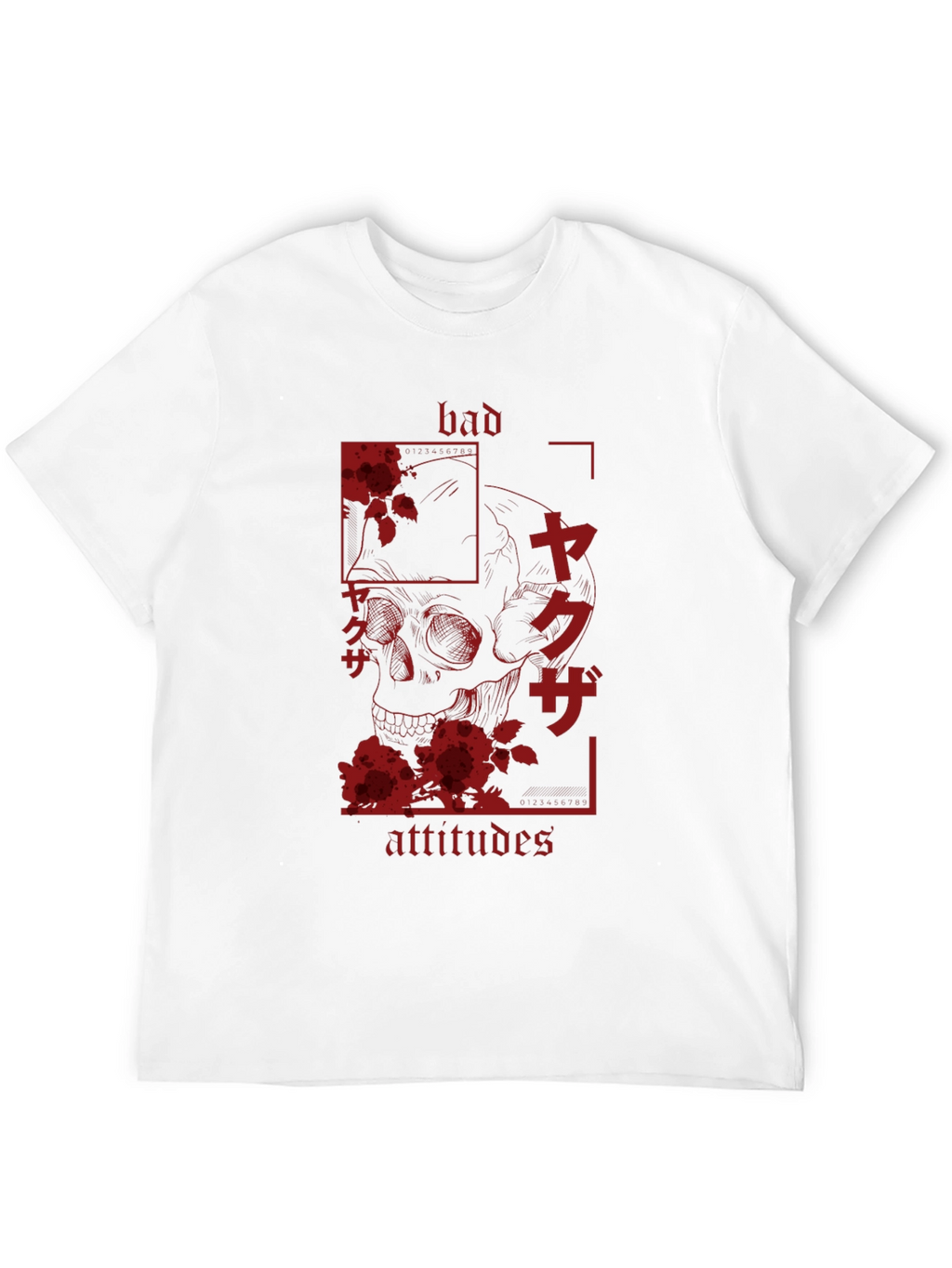 Bad Attitudes Yakuza Skull Graphic Tee