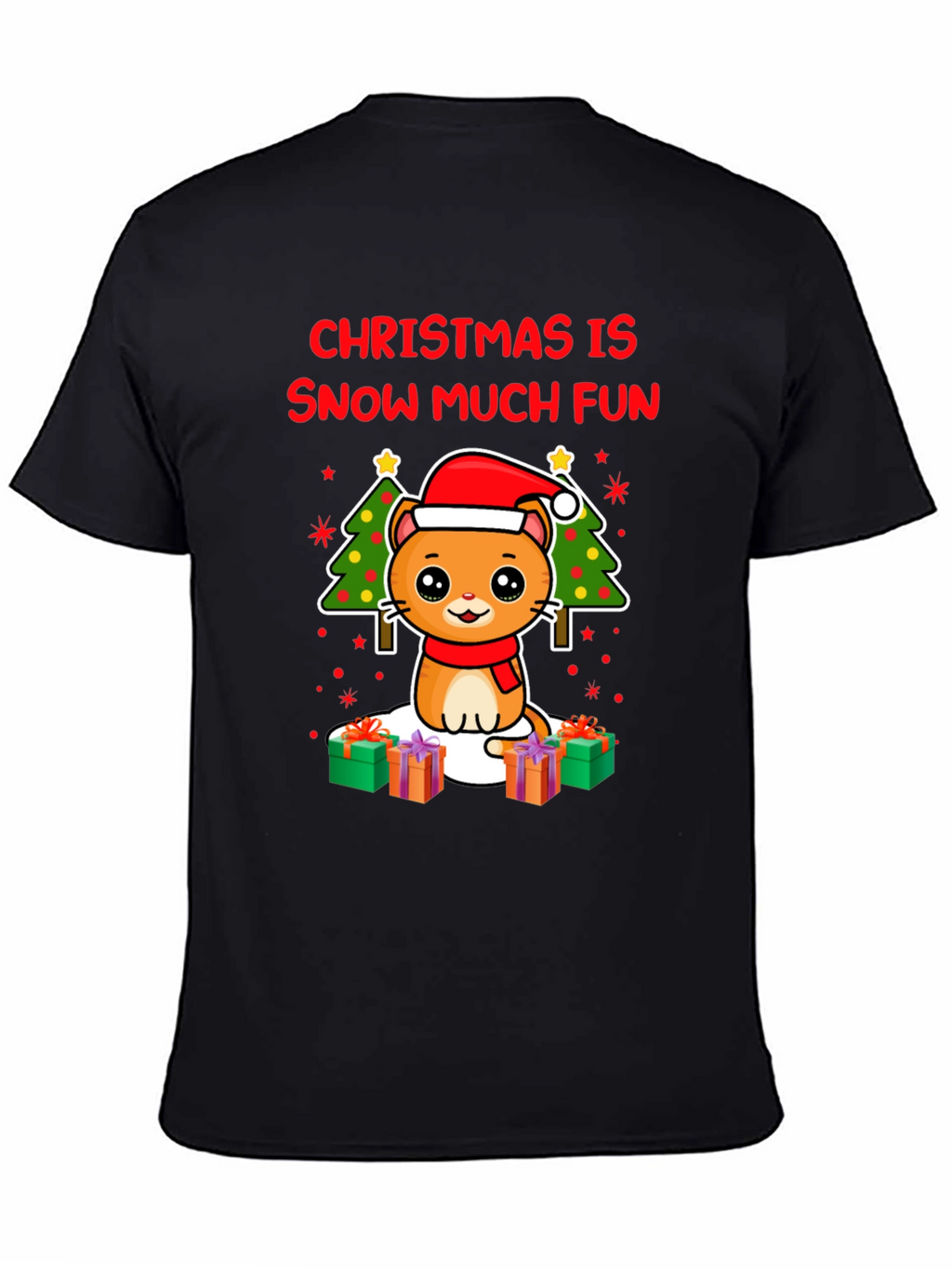 Christmas Cat T-Shirt - Snow Much Fun!