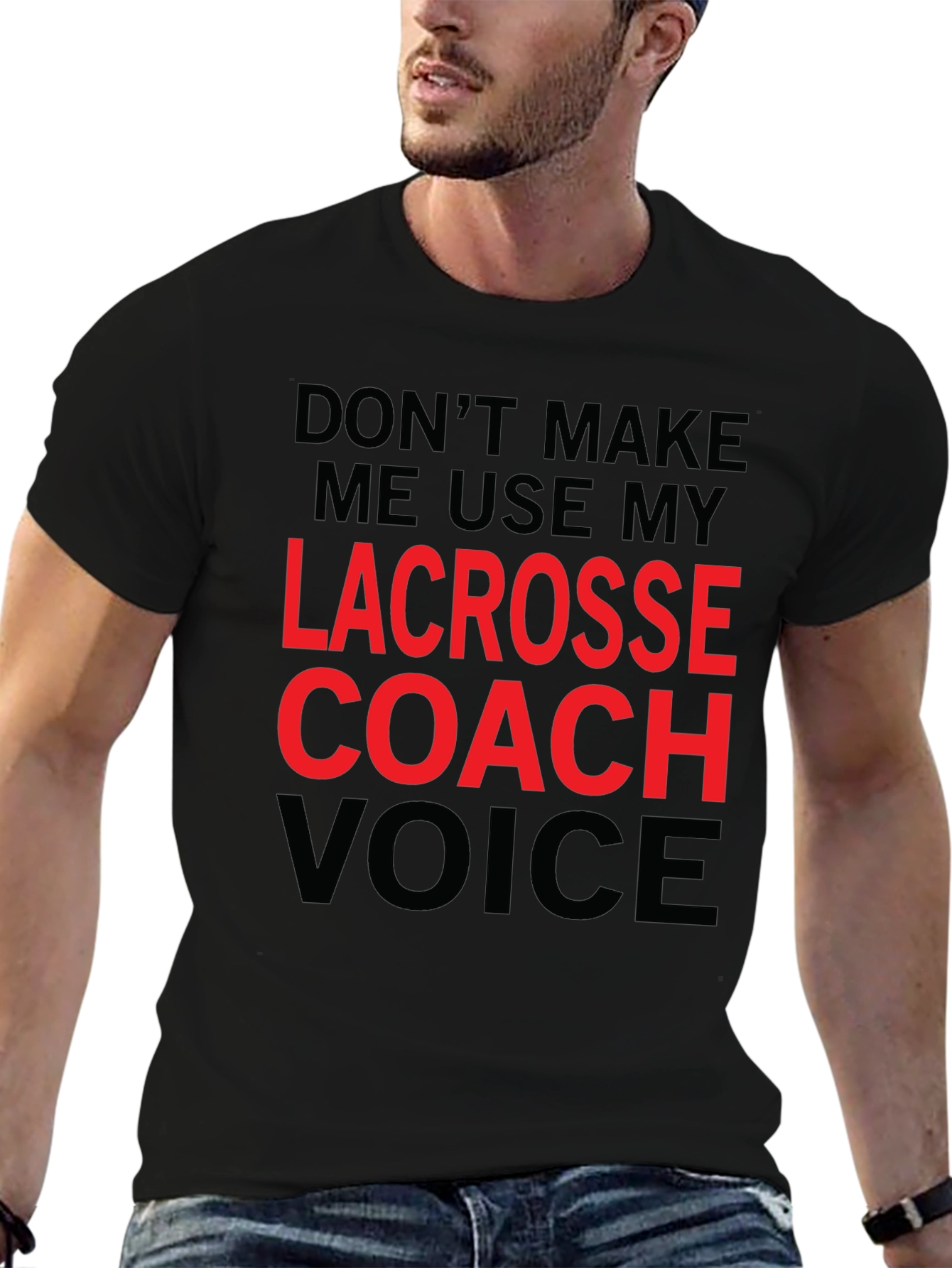 Lacrosse Coach Voice Graphic T-Shirt