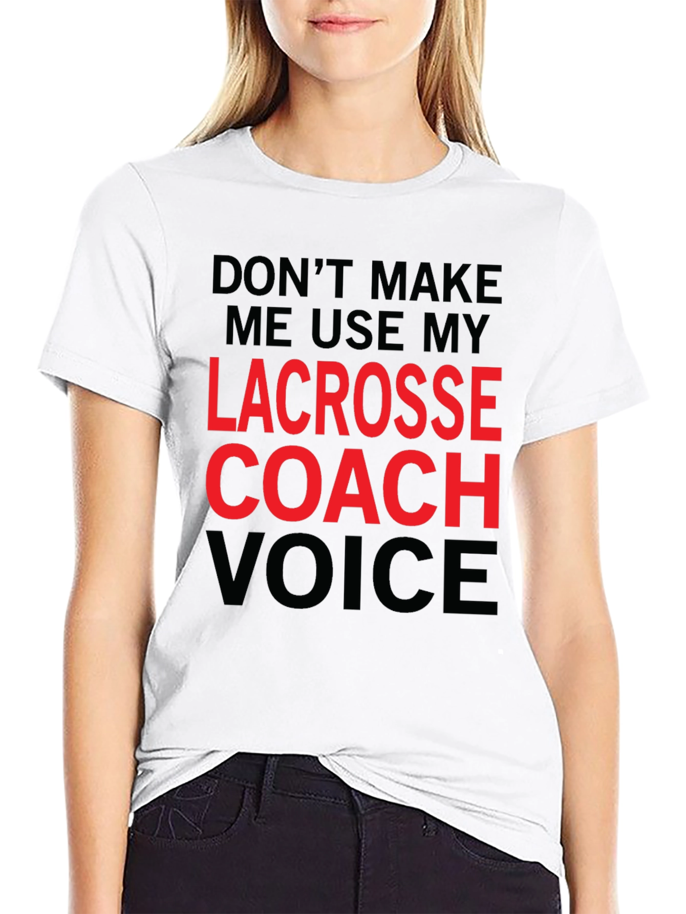 Lacrosse Coach Voice Graphic T-Shirt