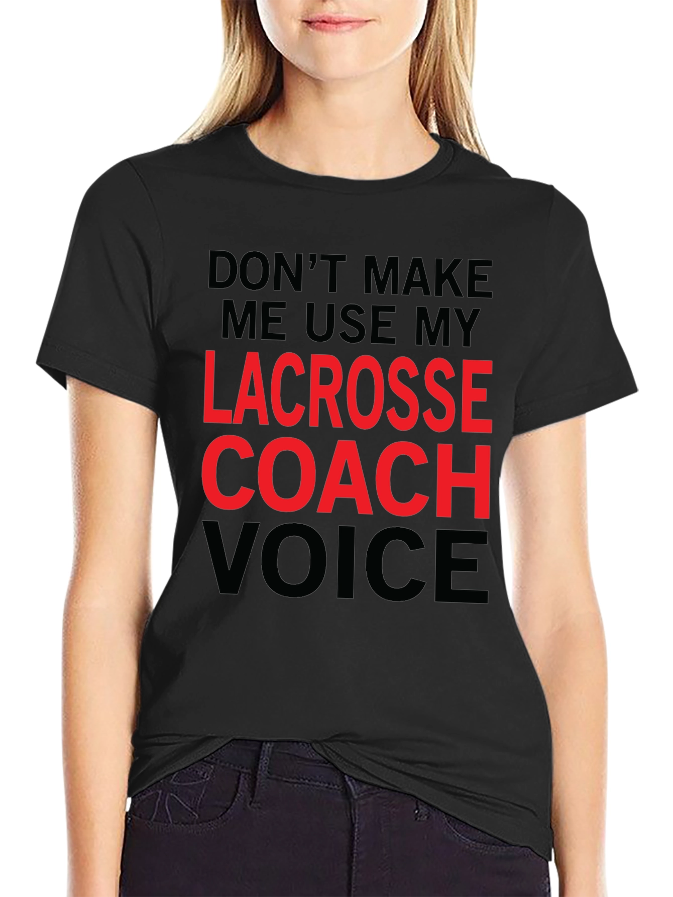 Lacrosse Coach Voice Graphic T-Shirt